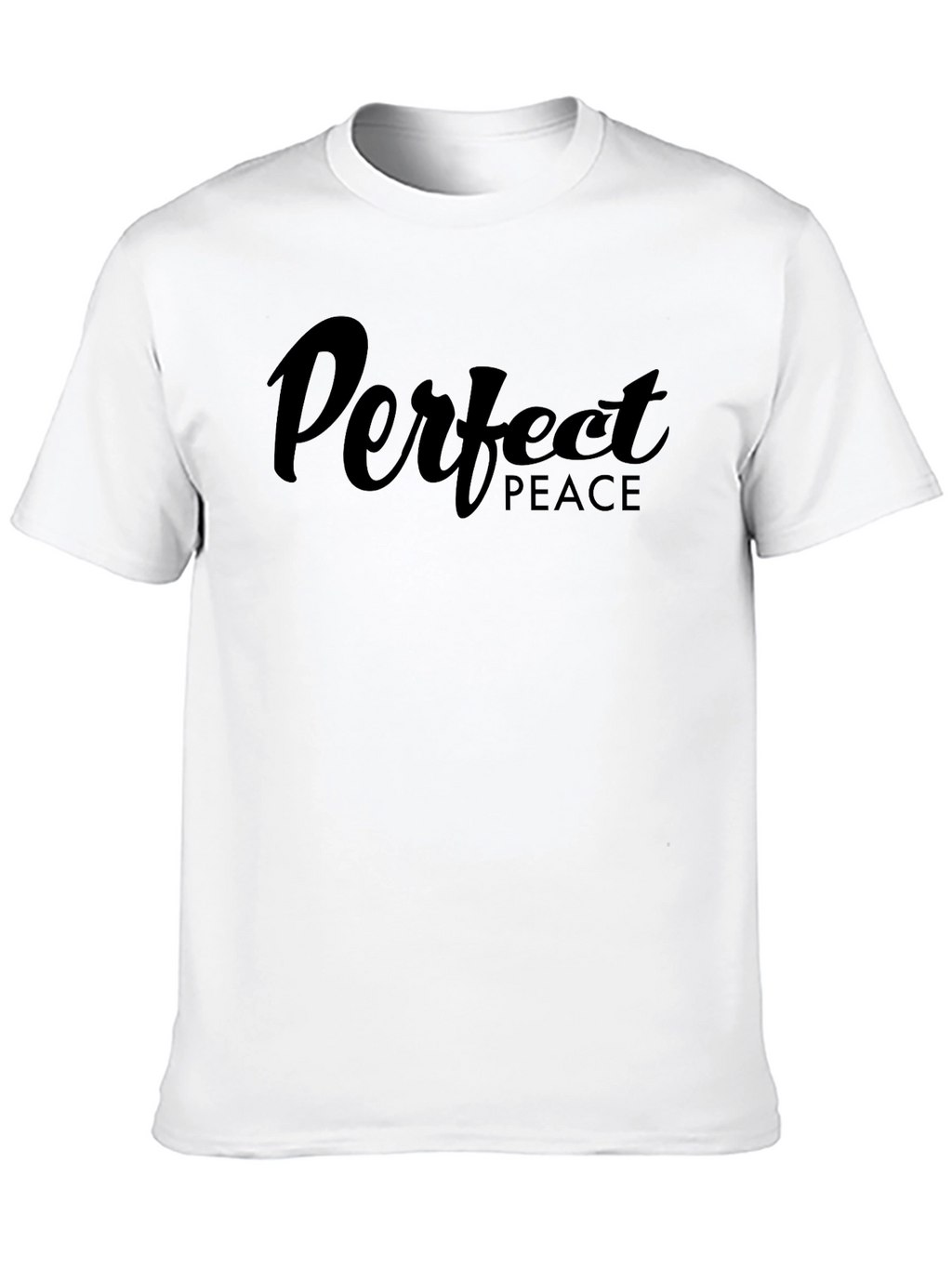 Perfect Peace Black Graphic Tee - Stylish Comfort