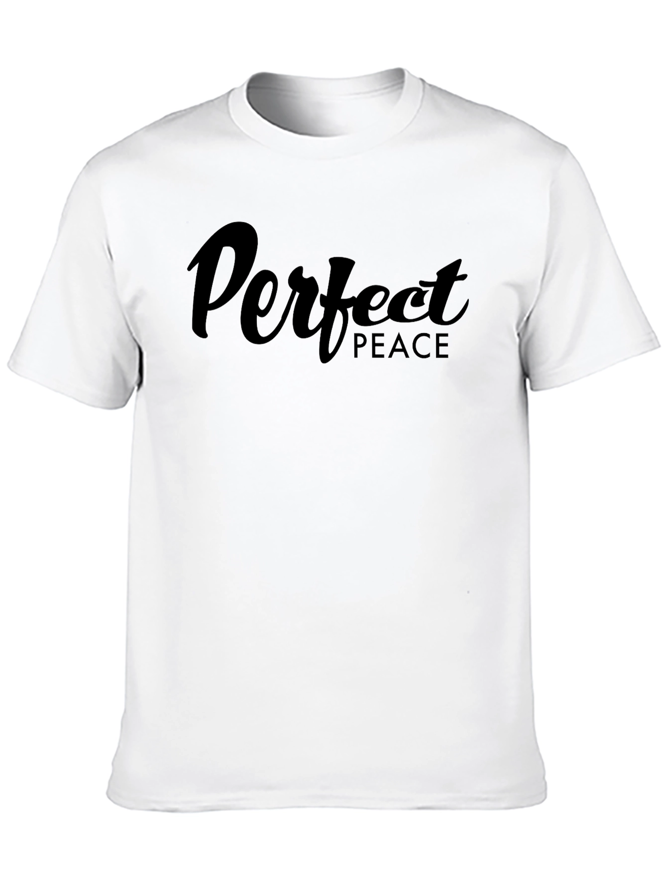 Perfect Peace Black Graphic Tee - Stylish Comfort
