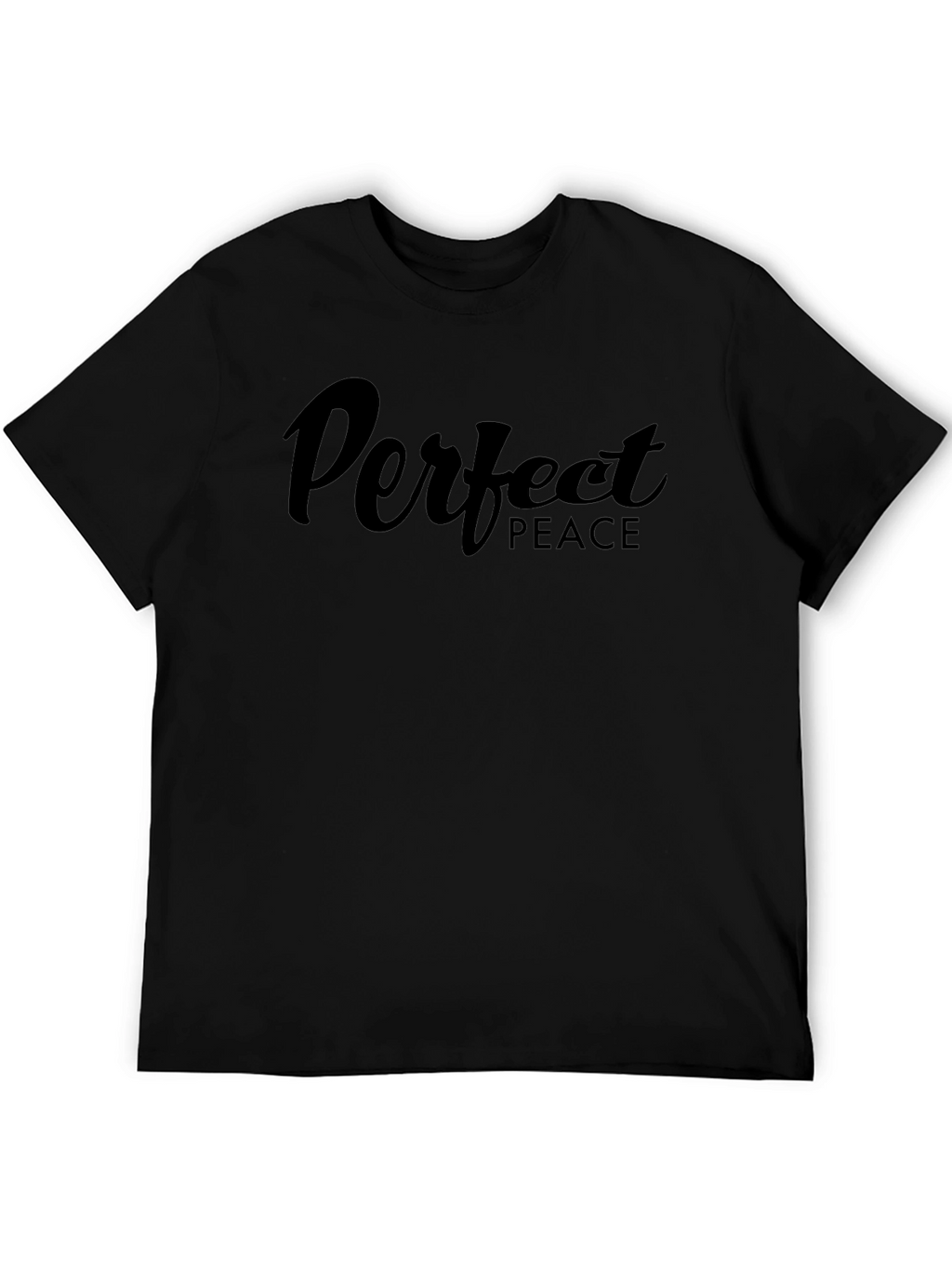 Perfect Peace Black Graphic Tee - Stylish Comfort