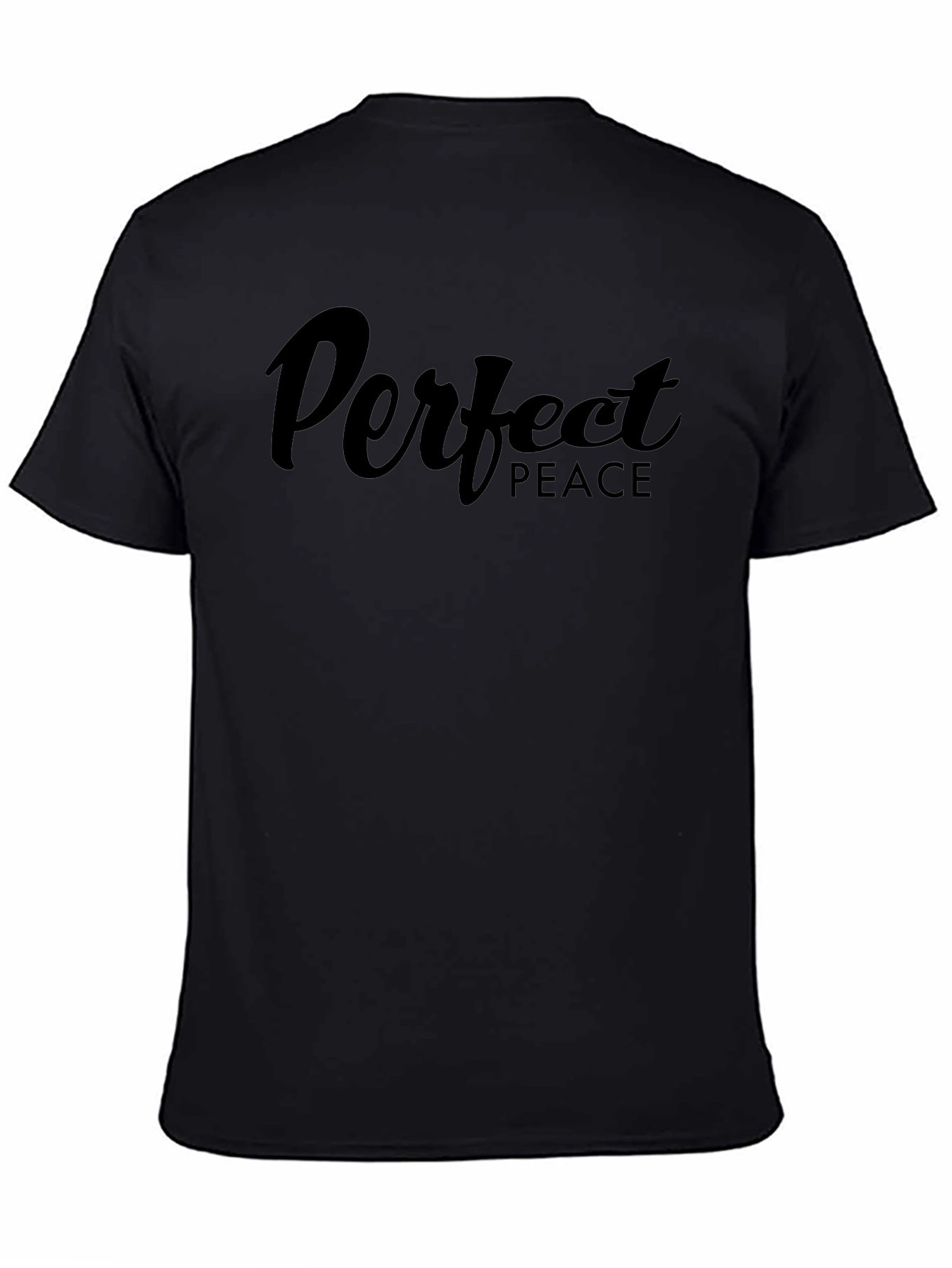 Perfect Peace Black Graphic Tee - Stylish Comfort