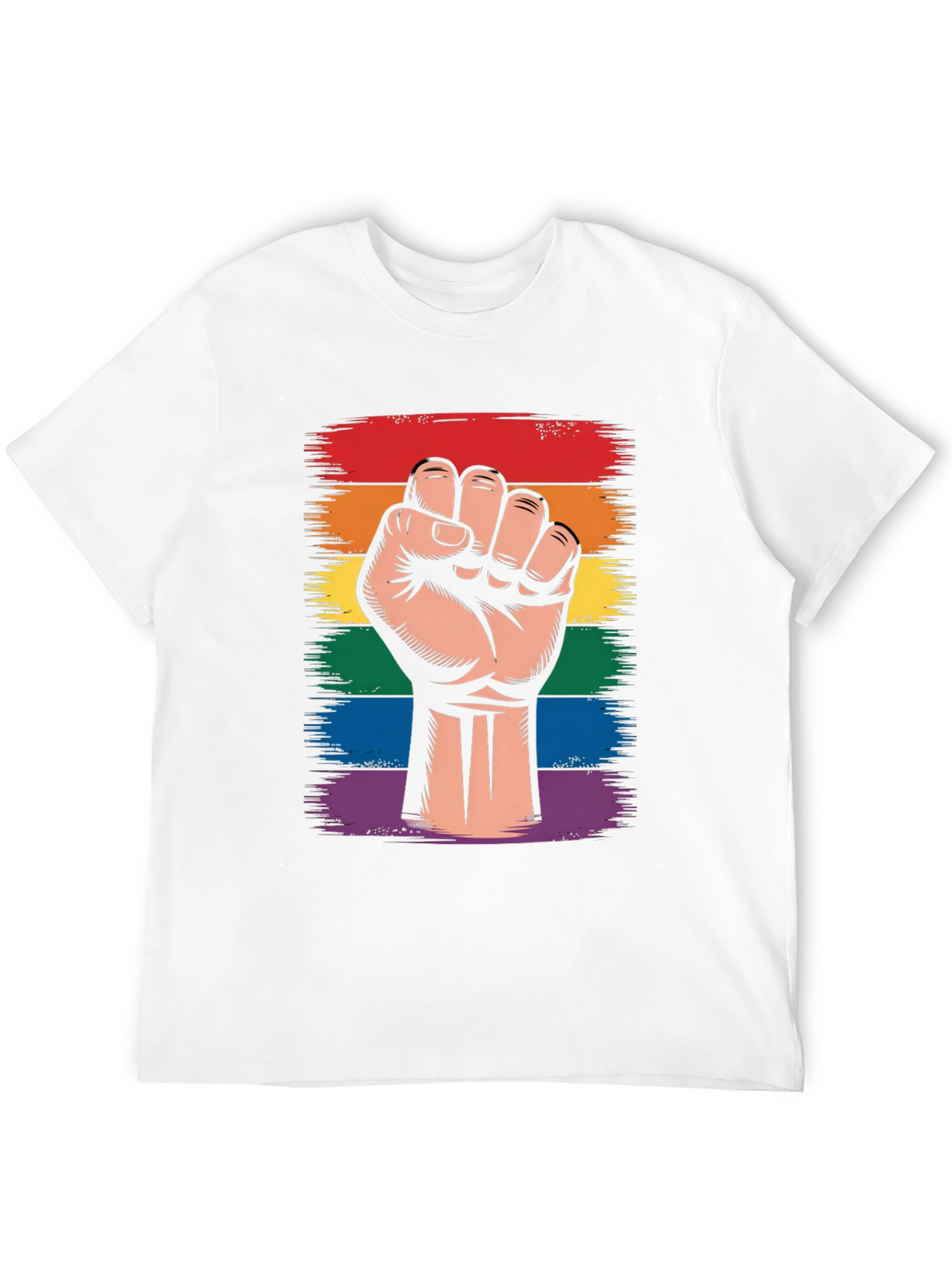 Pride Fist Graphic T-Shirt - LGBTQ+ Support