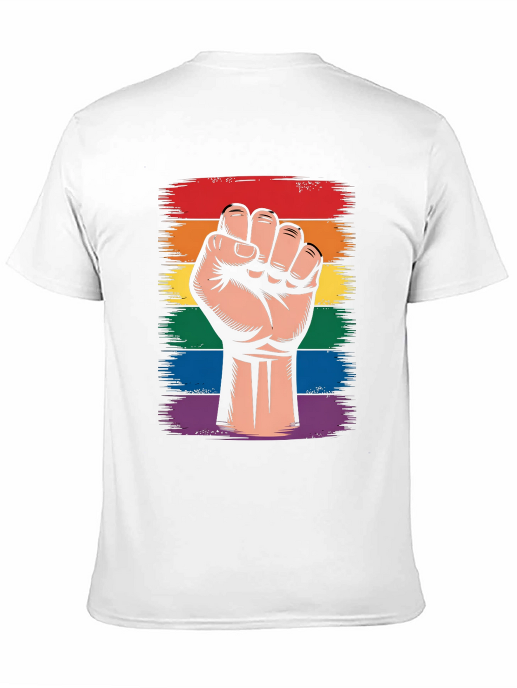 Pride Fist Graphic T-Shirt - LGBTQ+ Support