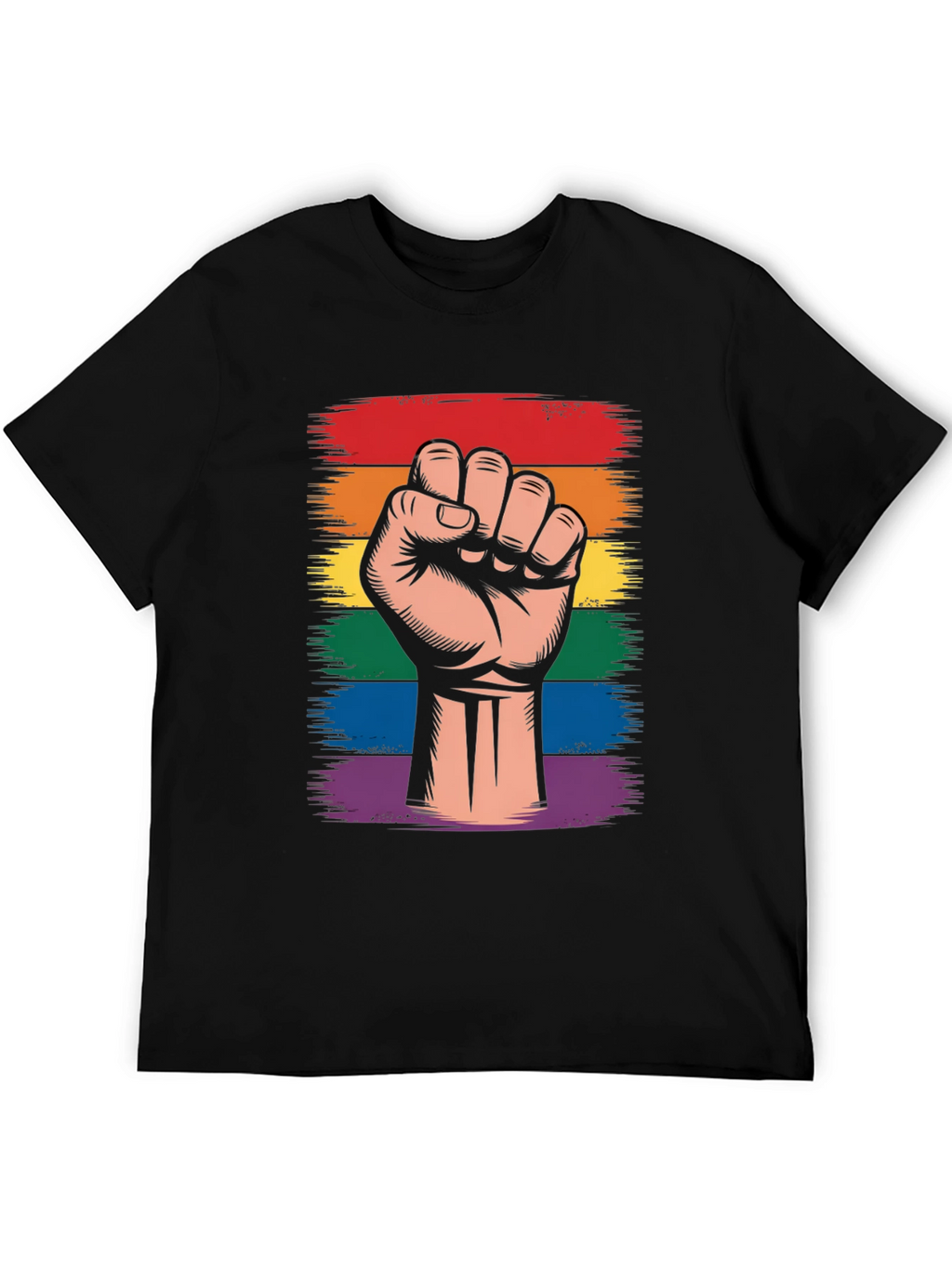 Pride Fist Graphic T-Shirt - LGBTQ+ Support