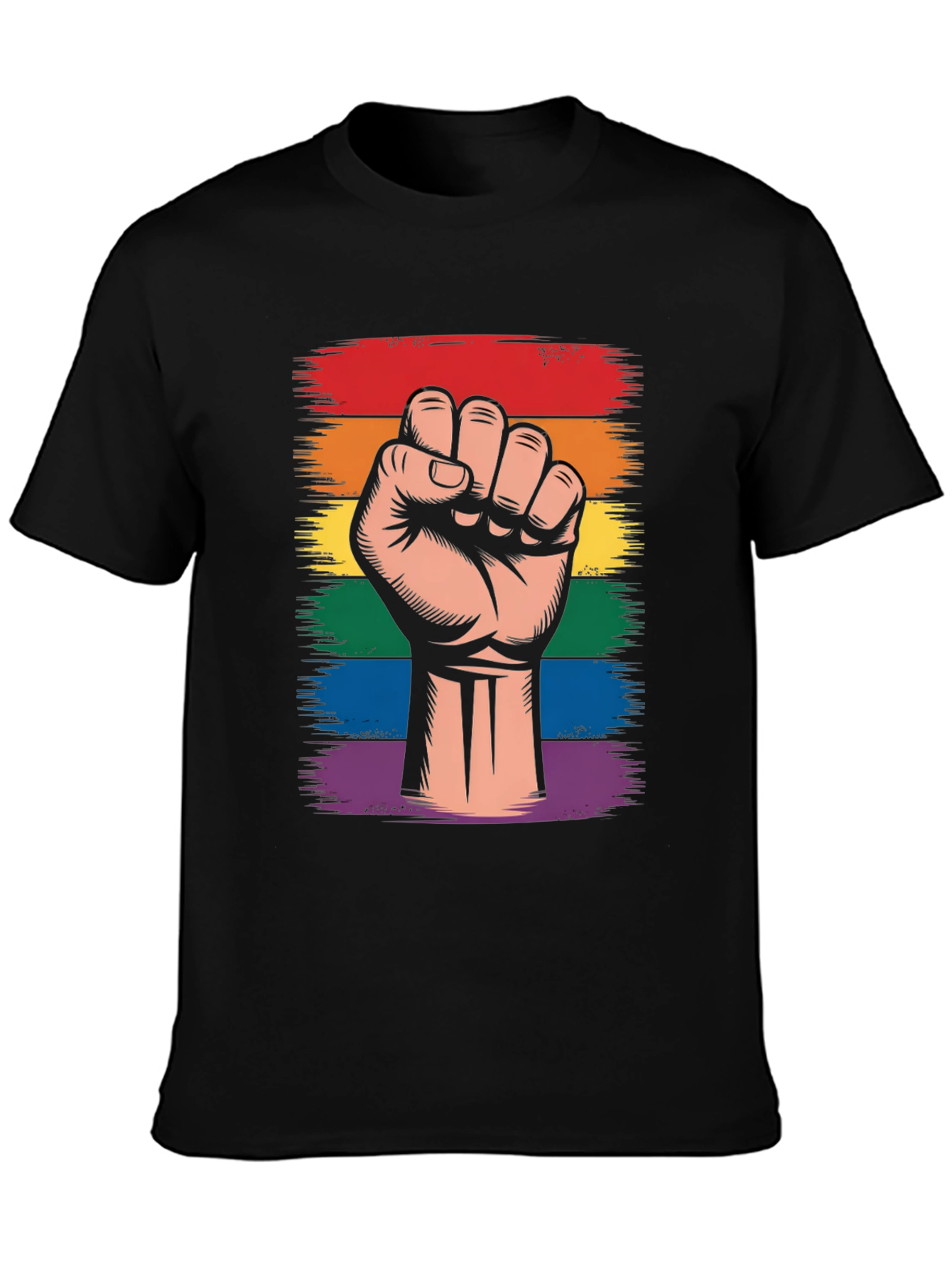 Pride Fist Graphic T-Shirt - LGBTQ+ Support