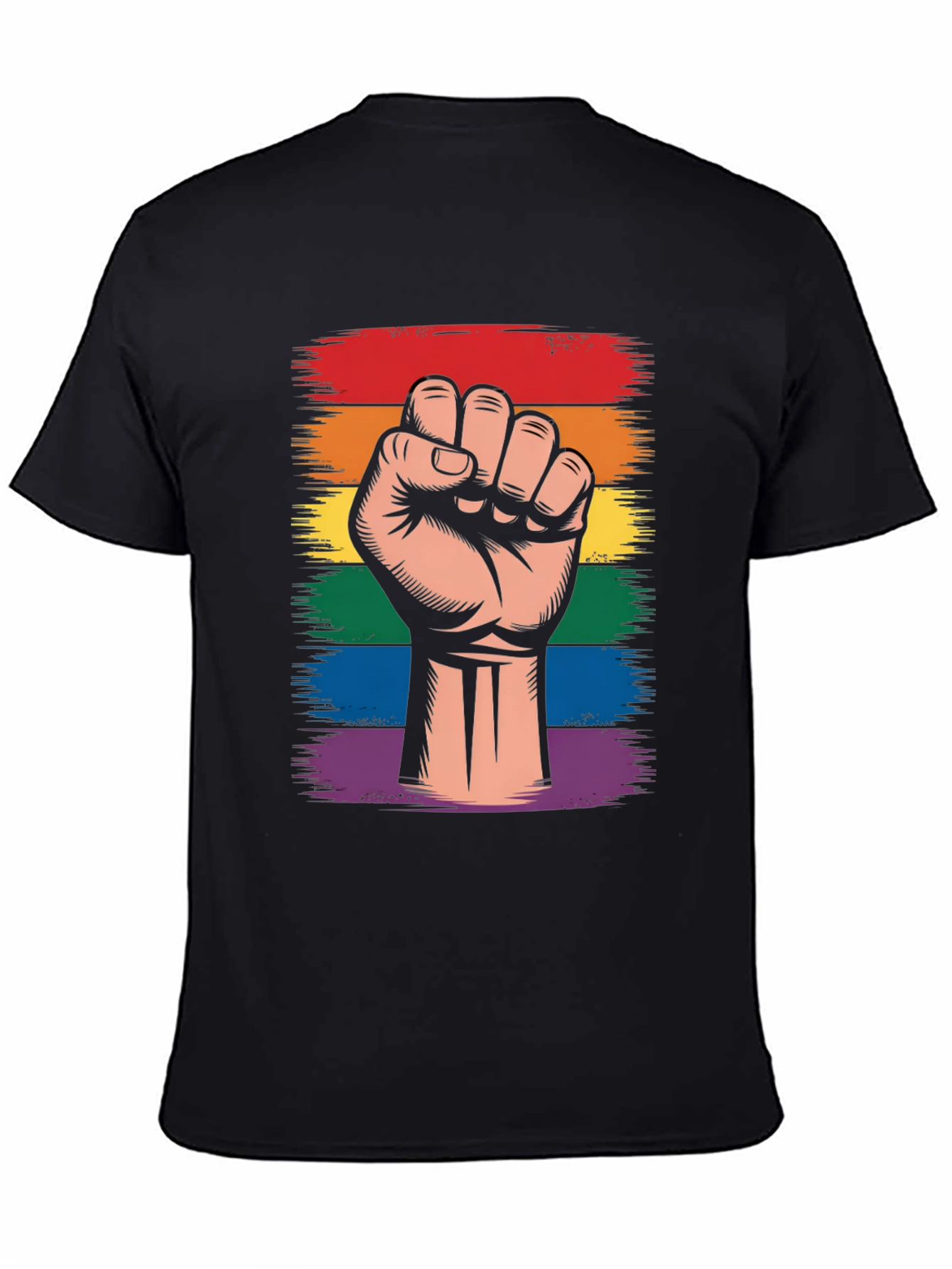 Pride Fist Graphic T-Shirt - LGBTQ+ Support