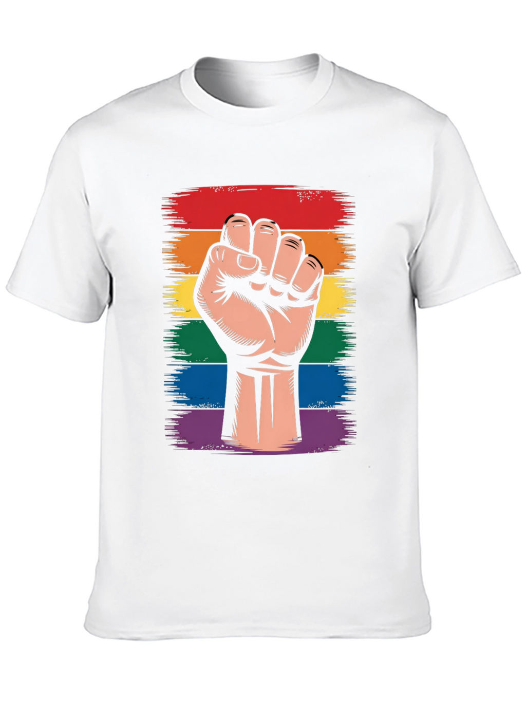 Pride Fist Graphic T-Shirt - LGBTQ+ Support
