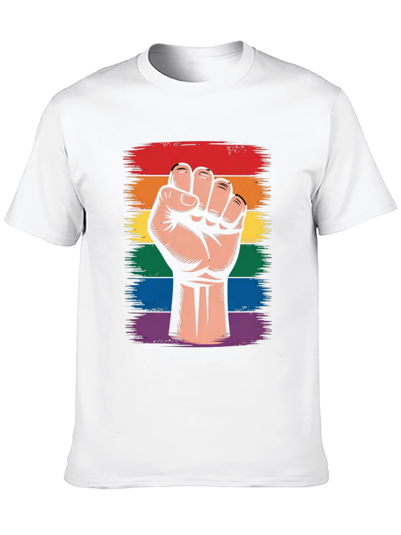 Pride Fist Graphic T-Shirt - LGBTQ+ Support
