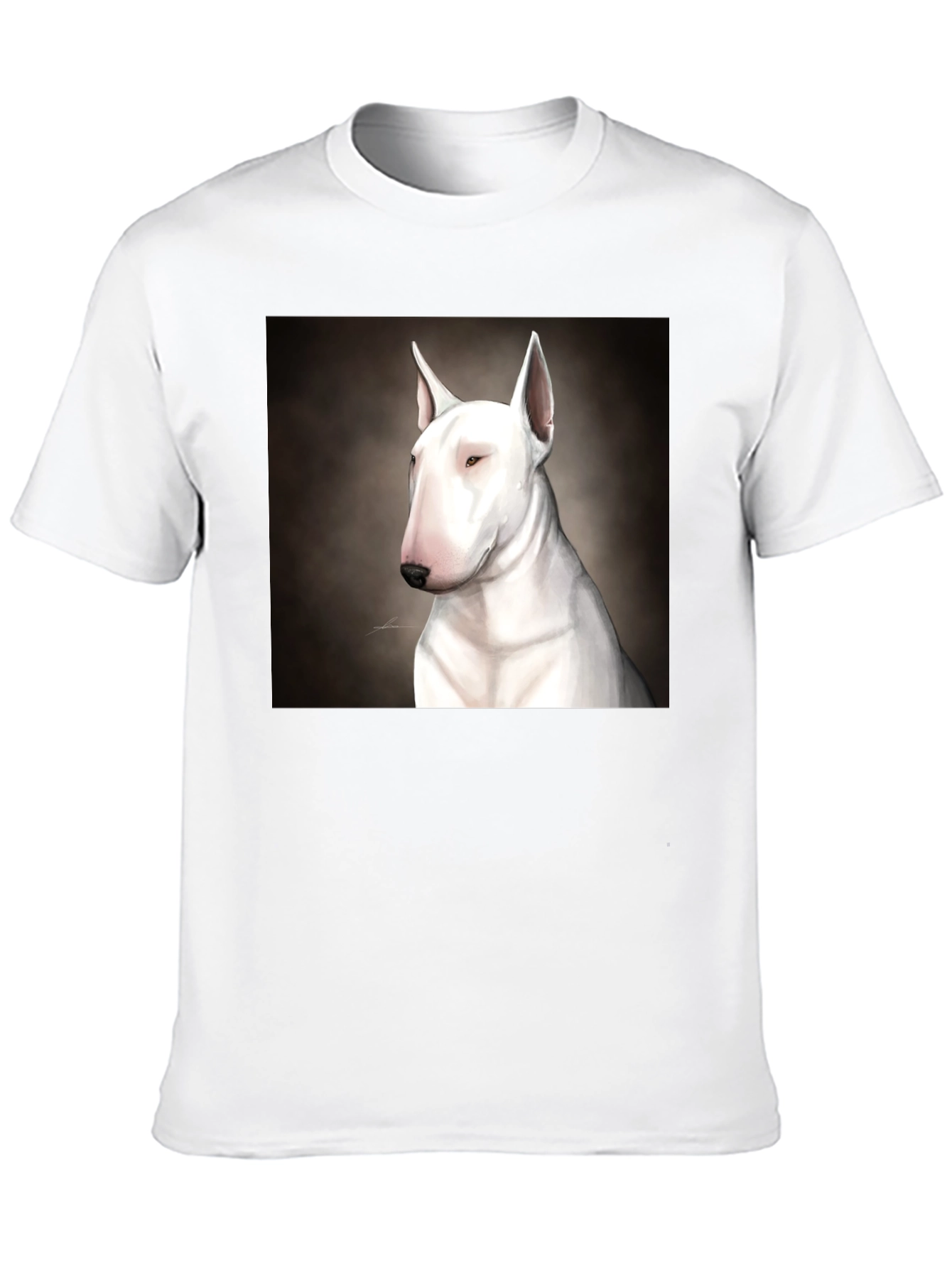 Bull Terrier Dog Graphic Black T-Shirt