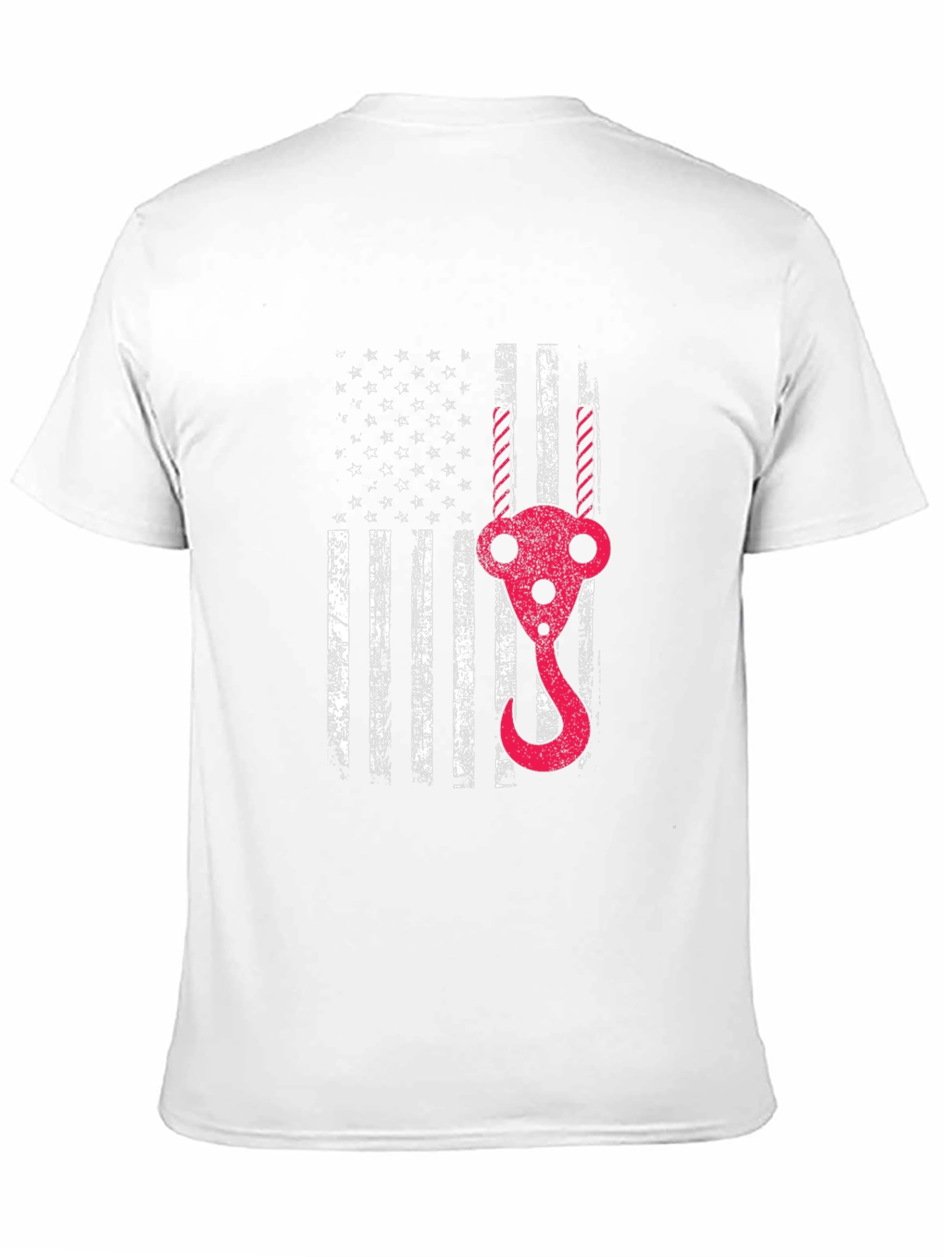 USA Flag Crane Operator T-Shirt - Patriotic Gift