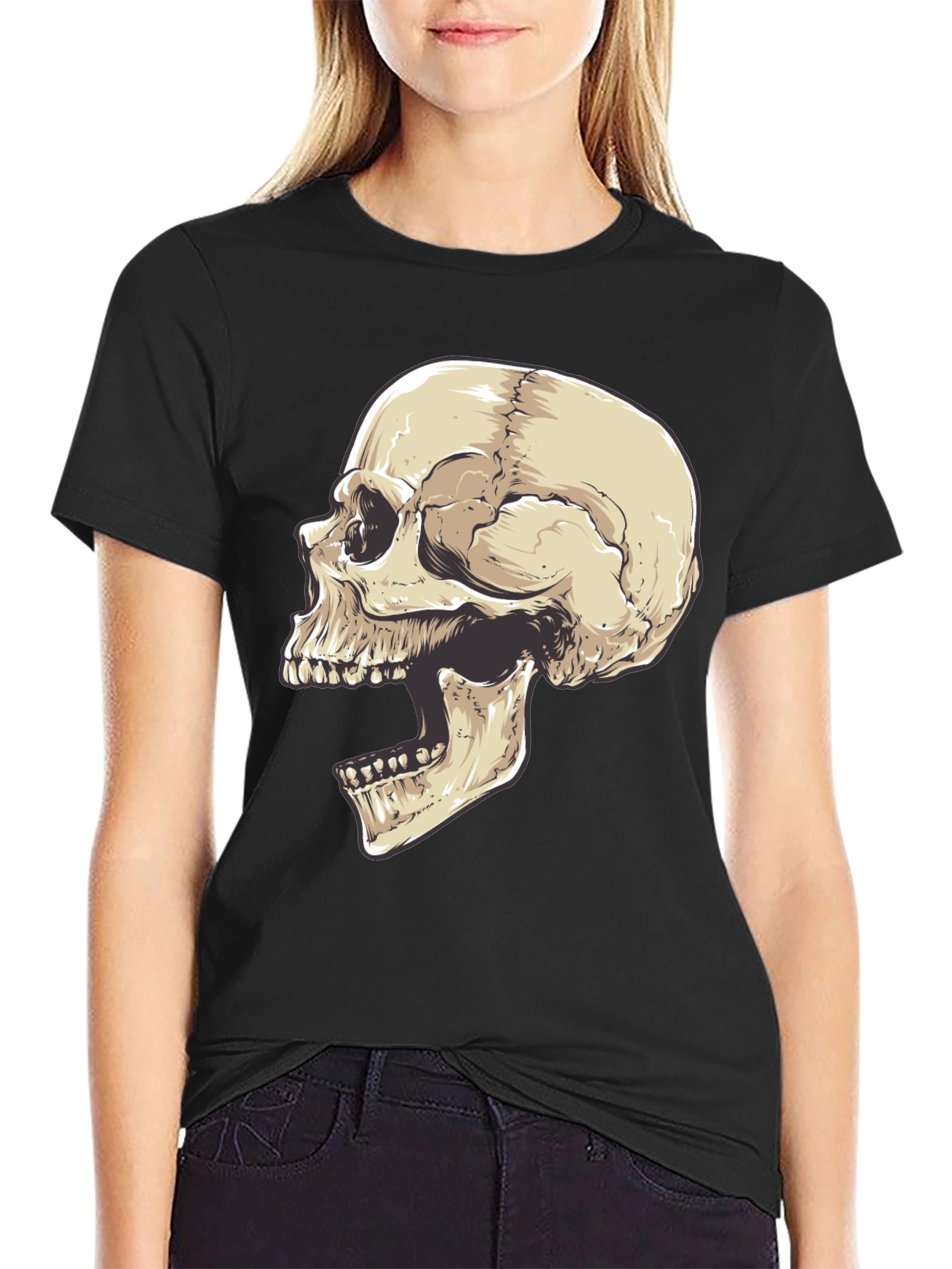 Skull Graphic Black T-Shirt