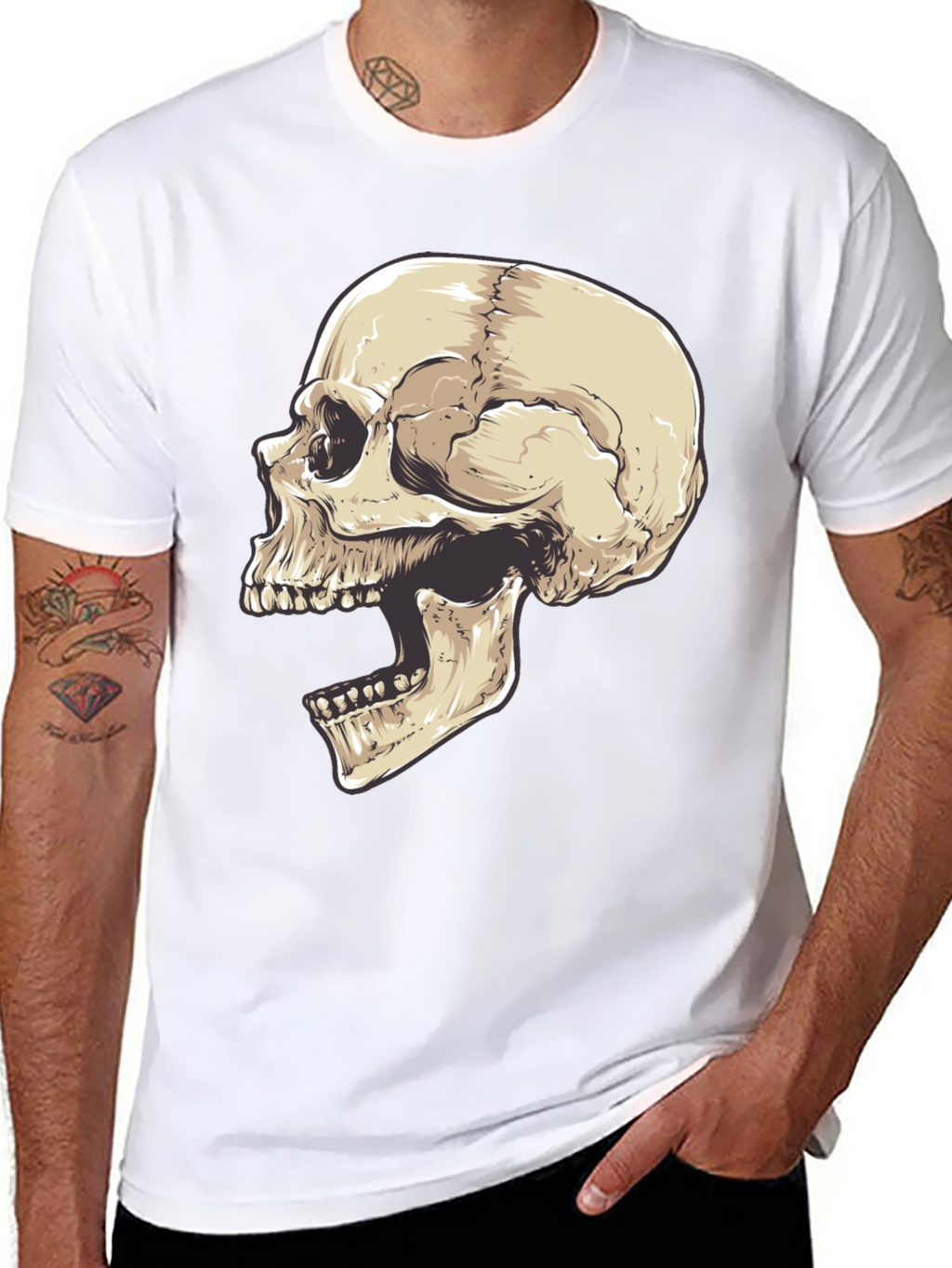 Skull Graphic Black T-Shirt