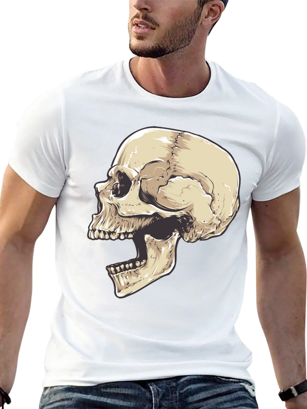 Skull Graphic Black T-Shirt