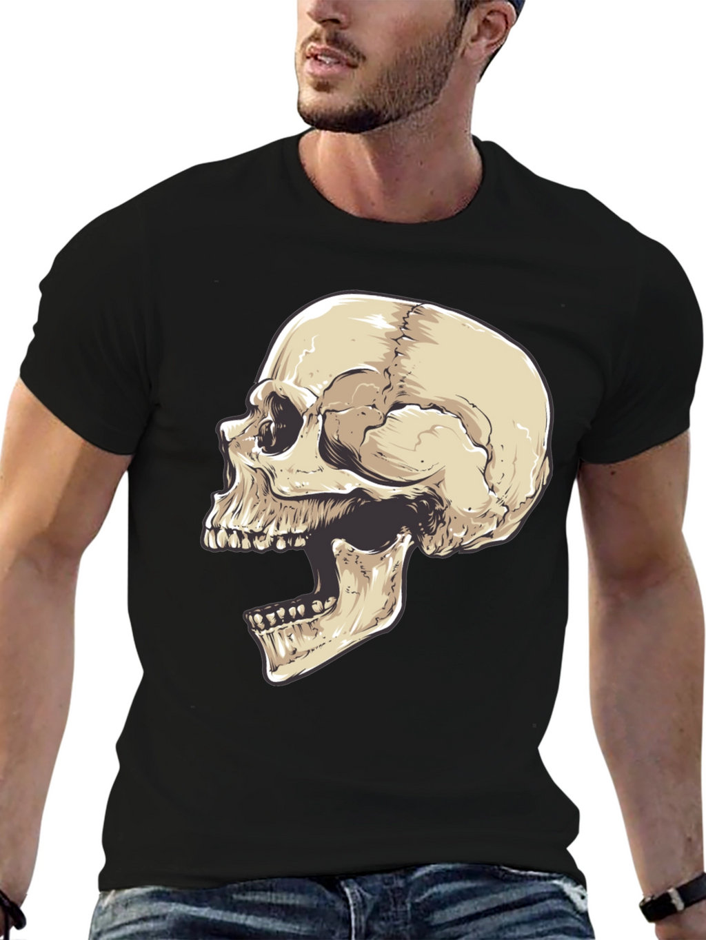 Skull Graphic Black T-Shirt
