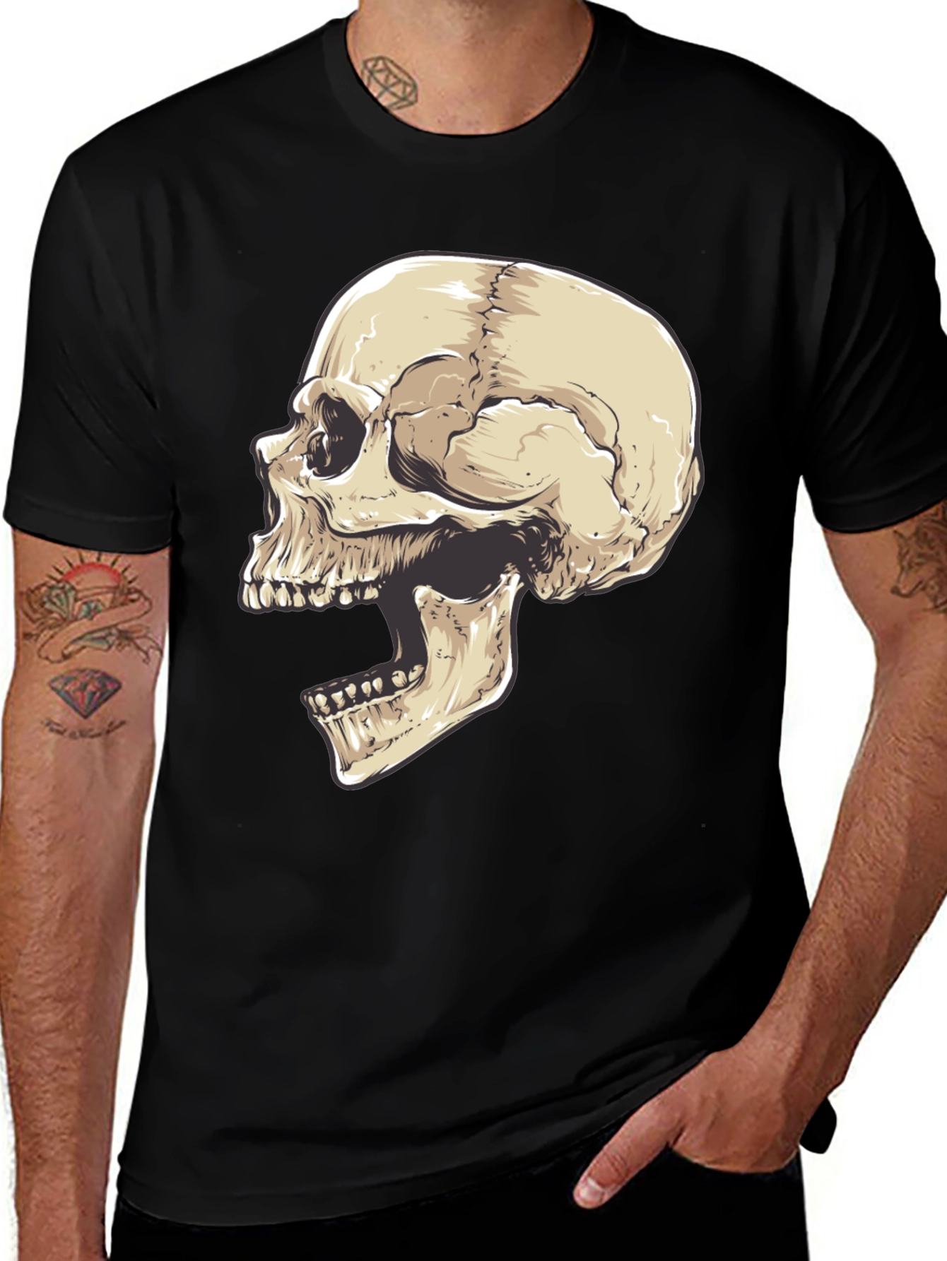 Skull Graphic Black T-Shirt