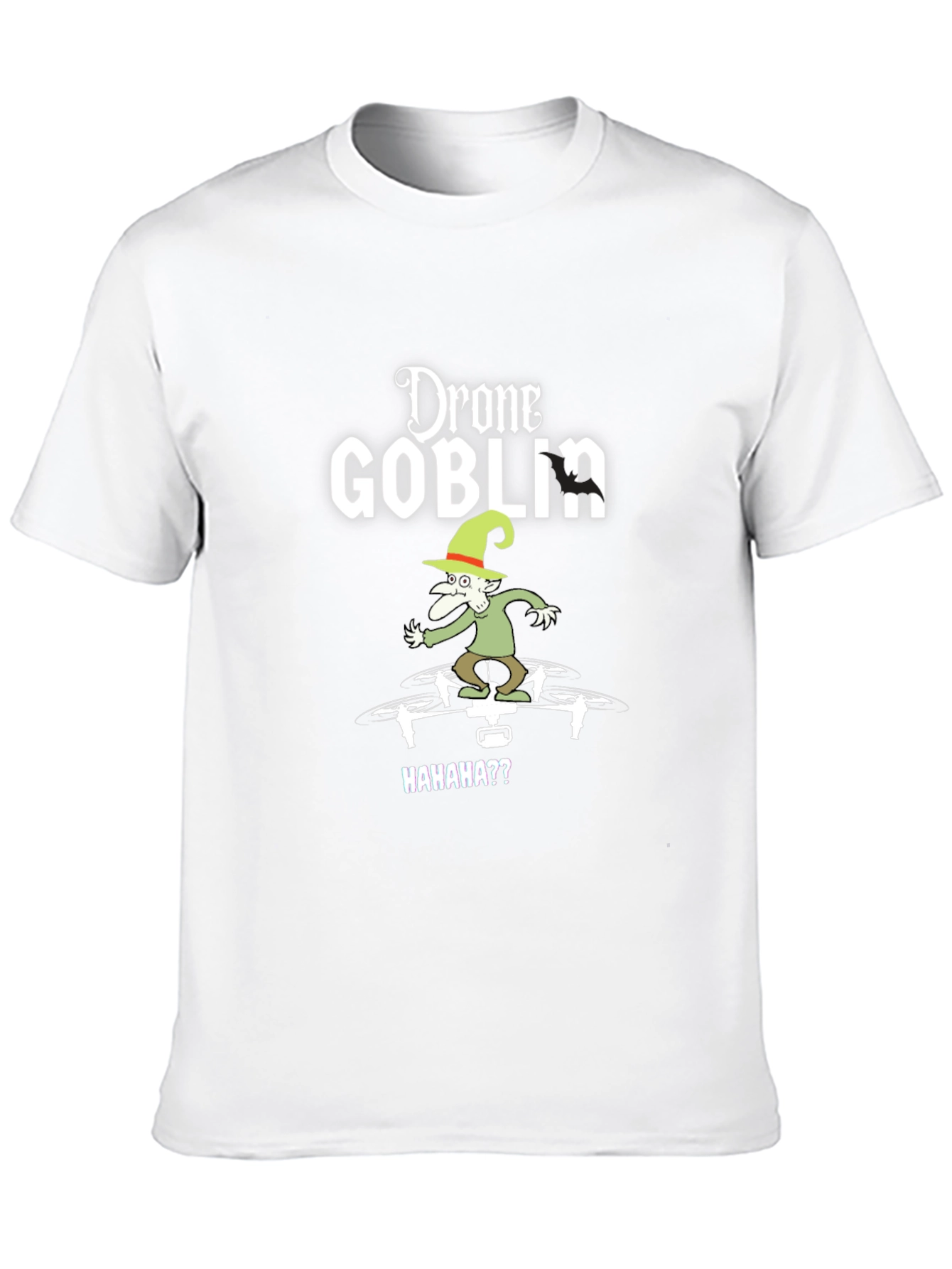 Drone Goblin Graphic Tee - Black Cotton T-Shirt