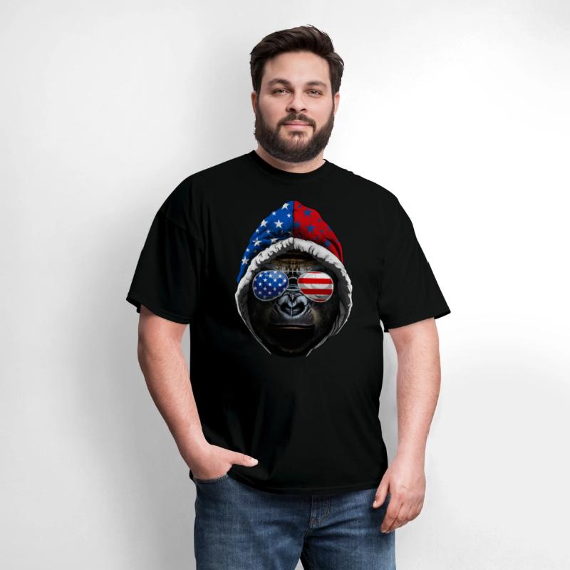 4th Of July Gorilla Lover USA American Flag
