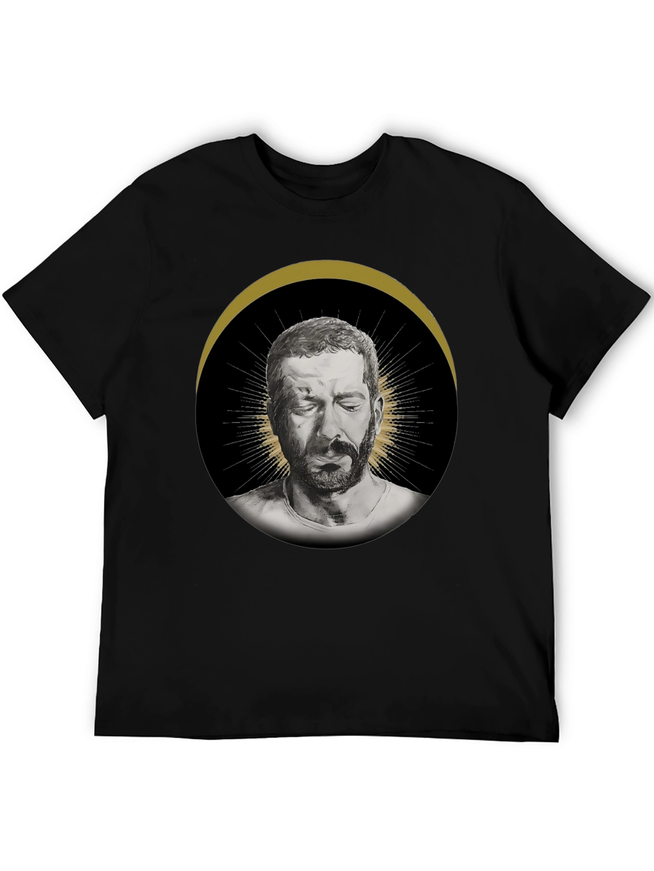 Mens Graphic T-Shirt - Halo Portrait Print