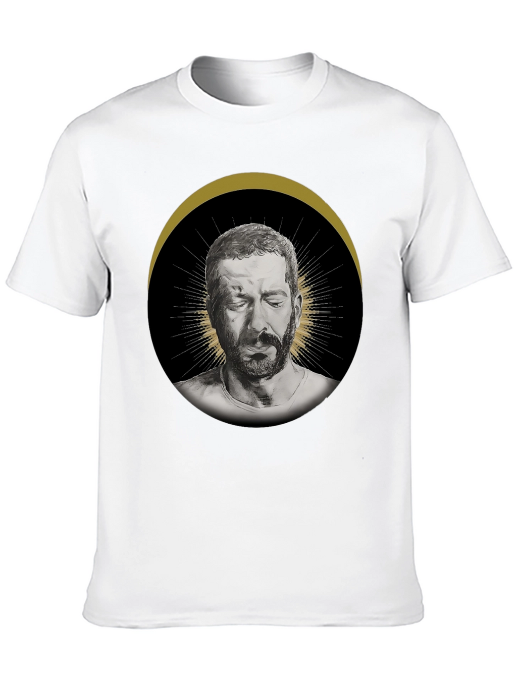 Mens Graphic T-Shirt - Halo Portrait Print