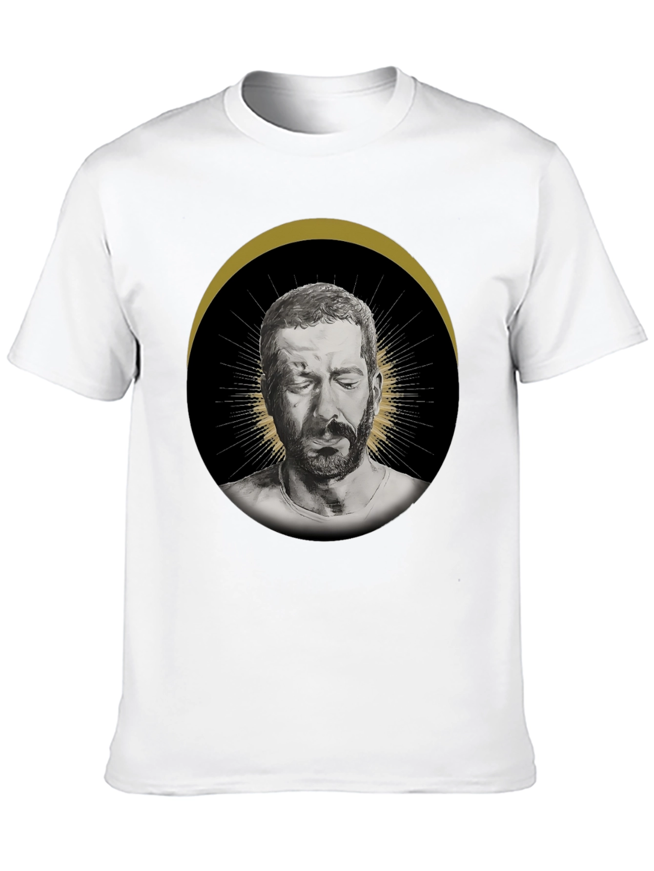 Mens Graphic T-Shirt - Halo Portrait Print