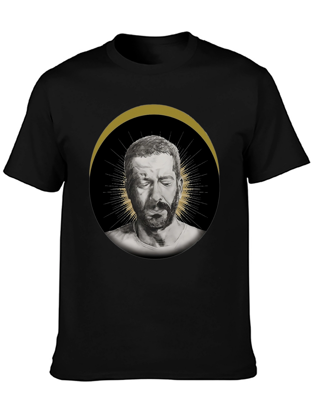 Mens Graphic T-Shirt - Halo Portrait Print
