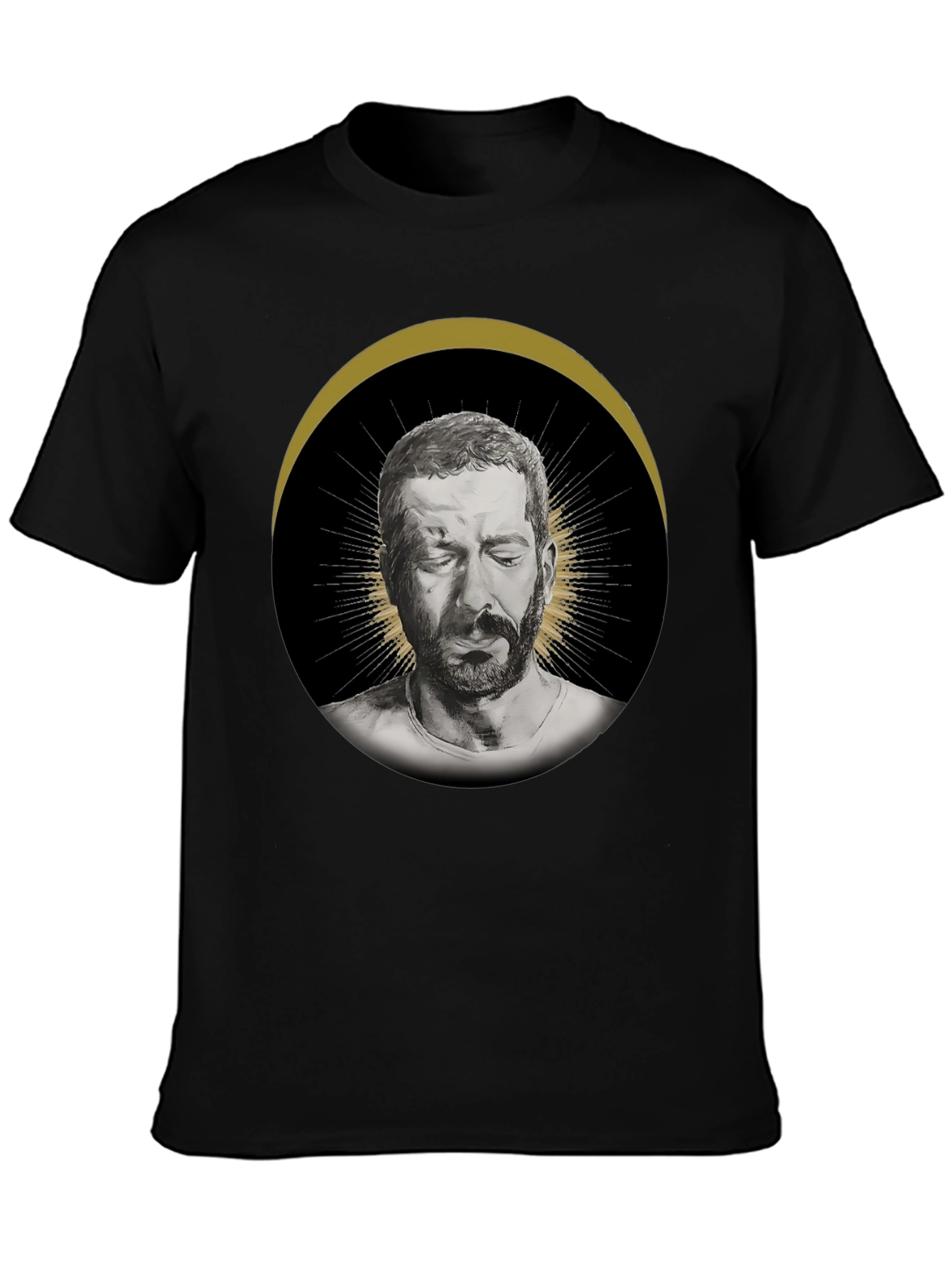 Mens Graphic T-Shirt - Halo Portrait Print