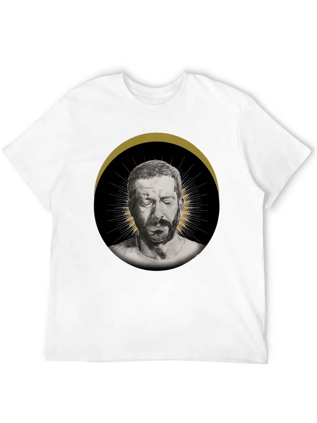 Mens Graphic T-Shirt - Halo Portrait Print