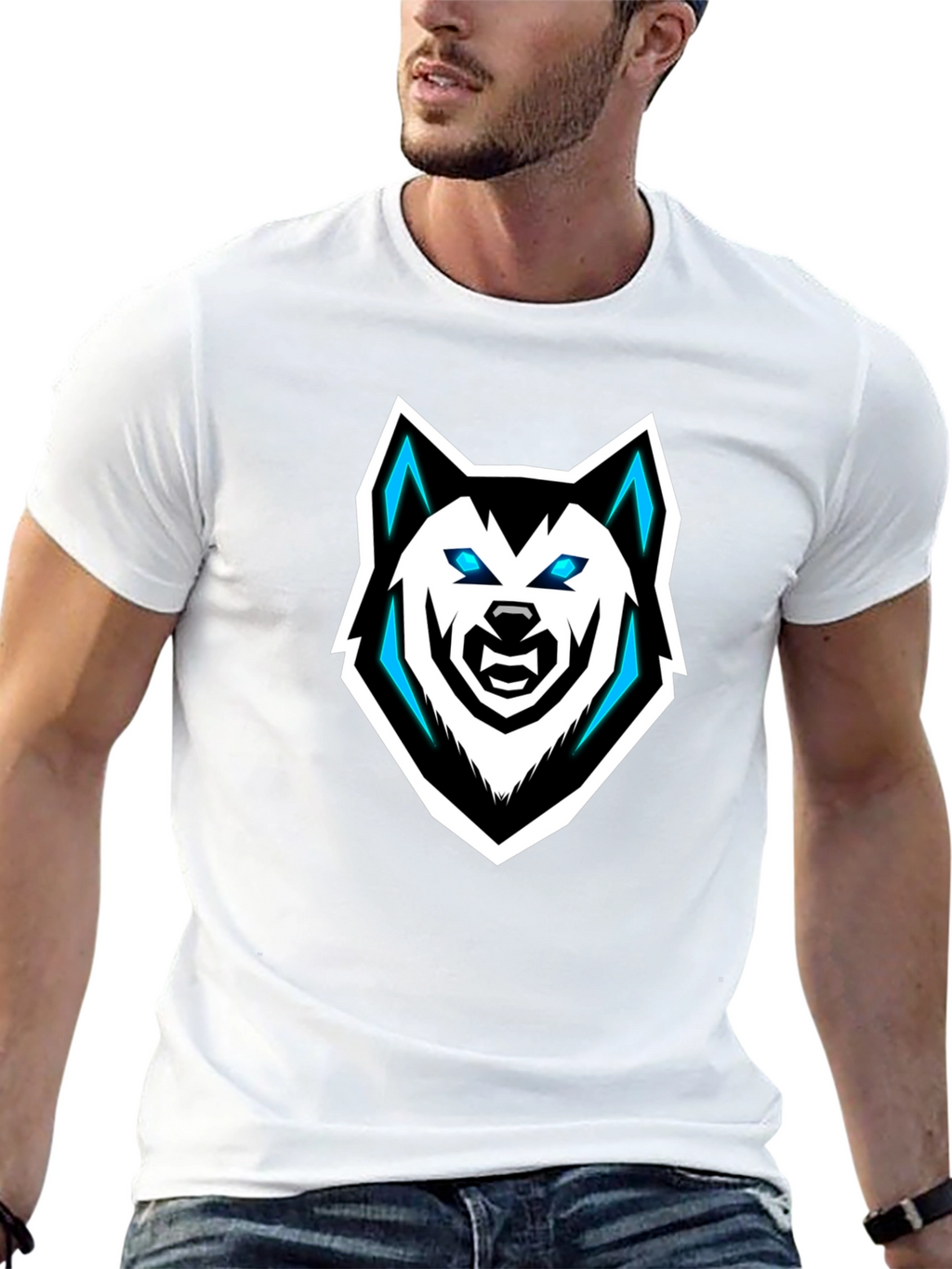 Black Wolf Graphic Tee - Stylish & Unique Design