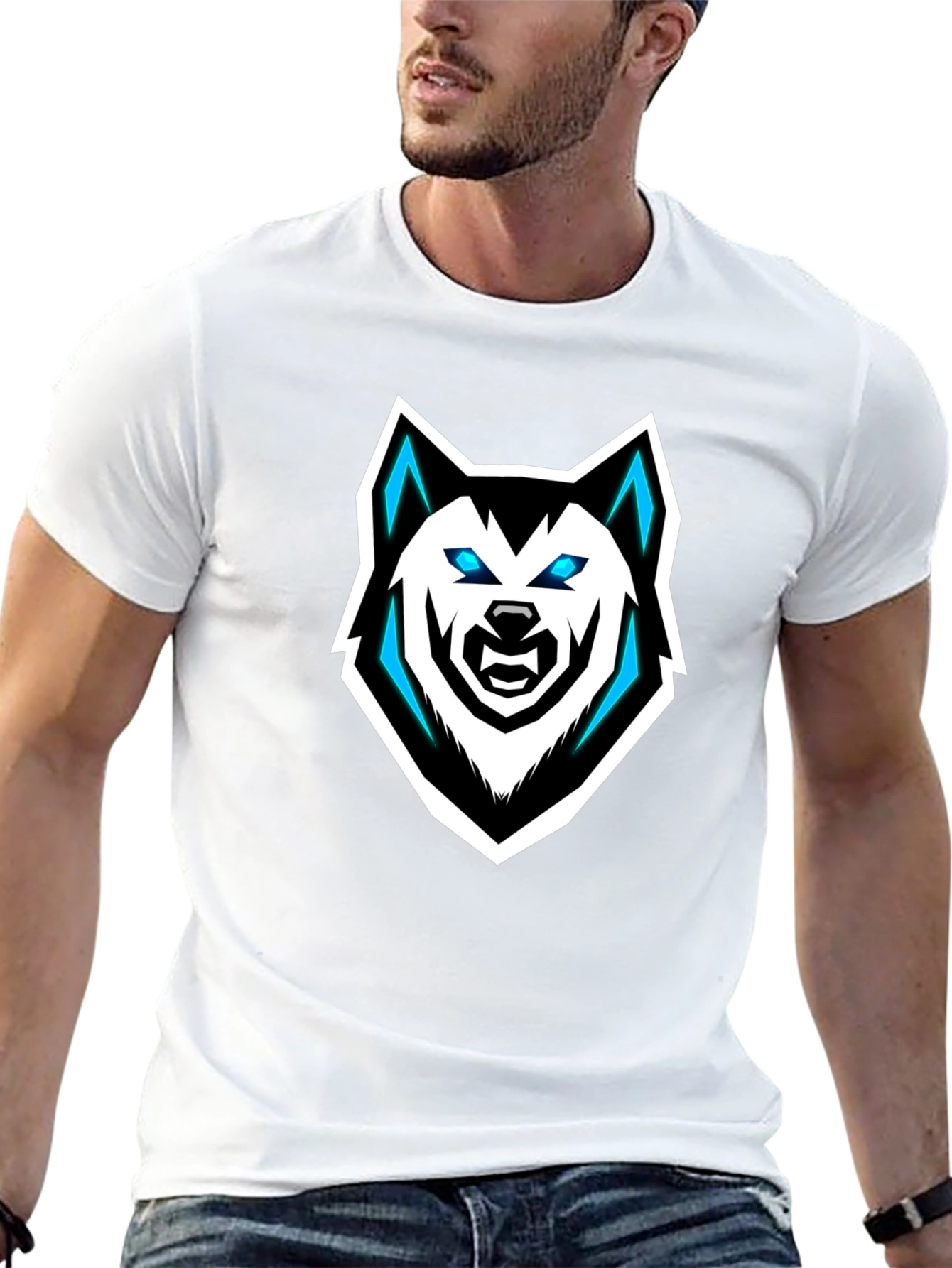 Black Wolf Graphic Tee - Stylish & Unique Design