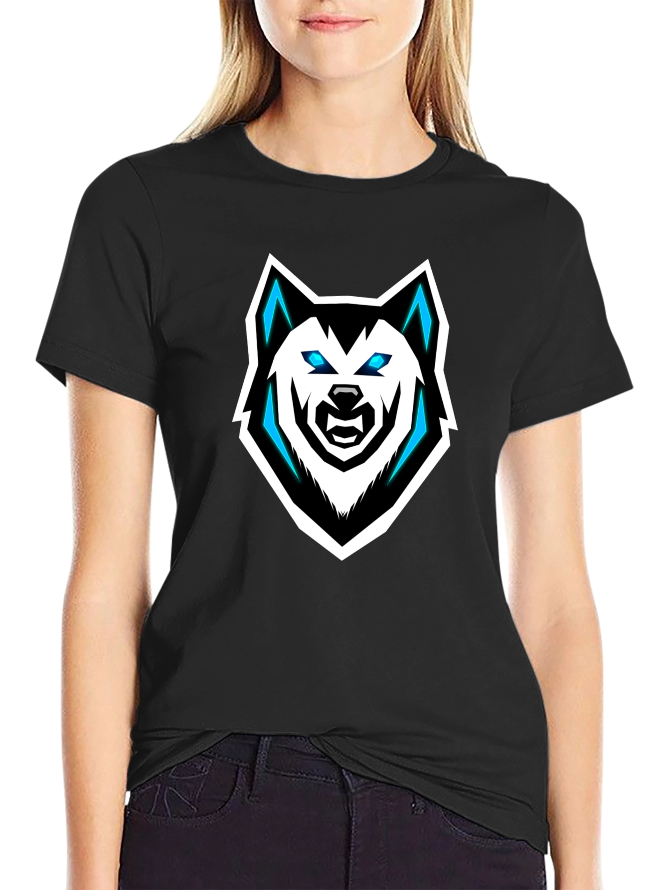 Black Wolf Graphic Tee - Stylish & Unique Design