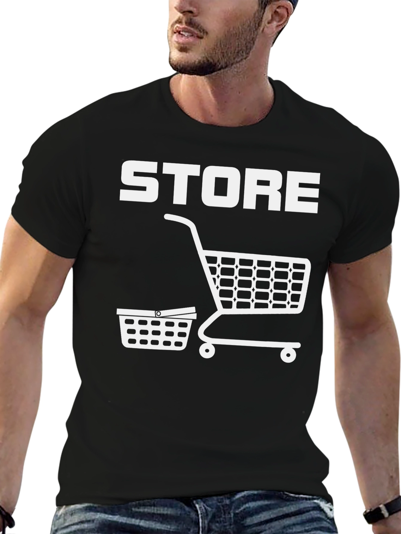 Store T-Shirt: Shopping Cart Graphic Tee