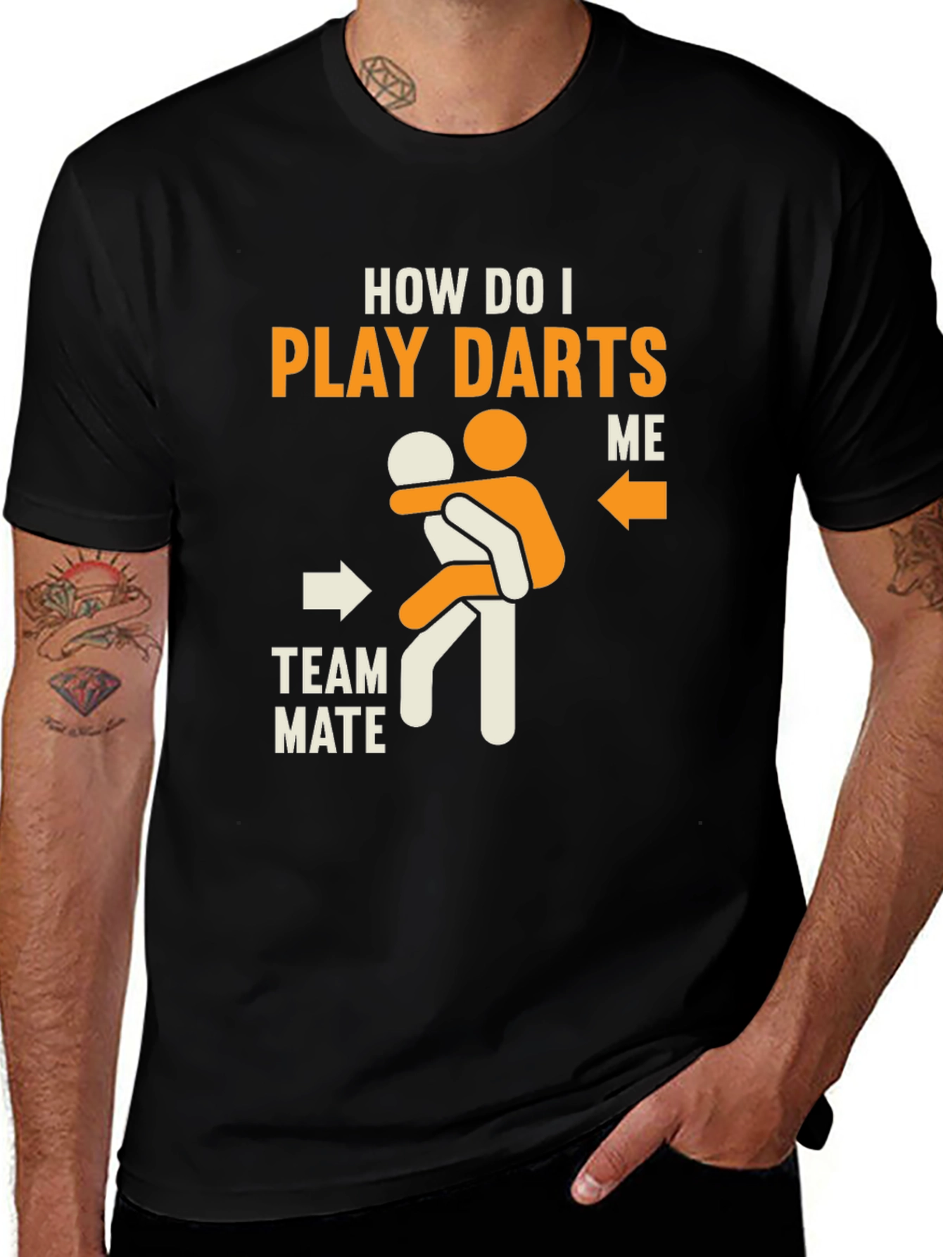 How Do I Play Darts T-Shirt - Funny Graphic Tee