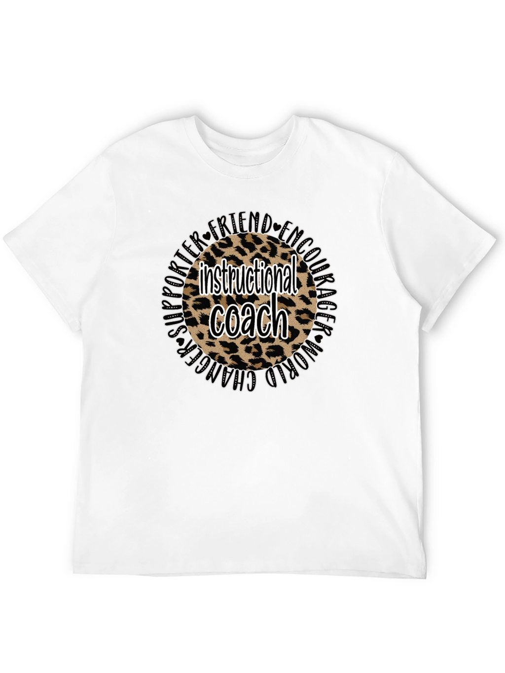 Instructional Coach Leopard Print T-Shirt