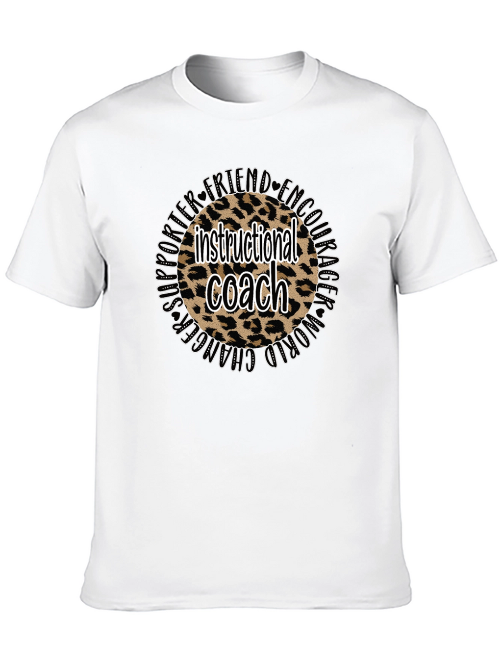 Instructional Coach Leopard Print T-Shirt