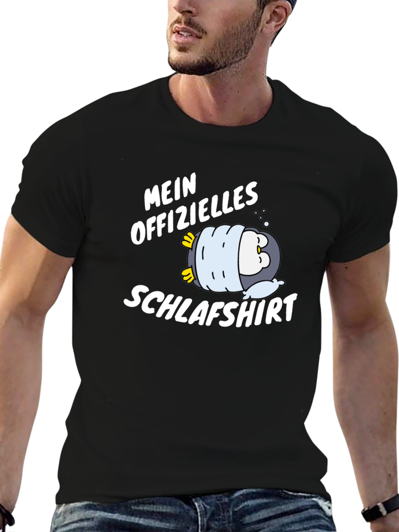 Funny Penguin Schlafshirt Mens T-Shirt