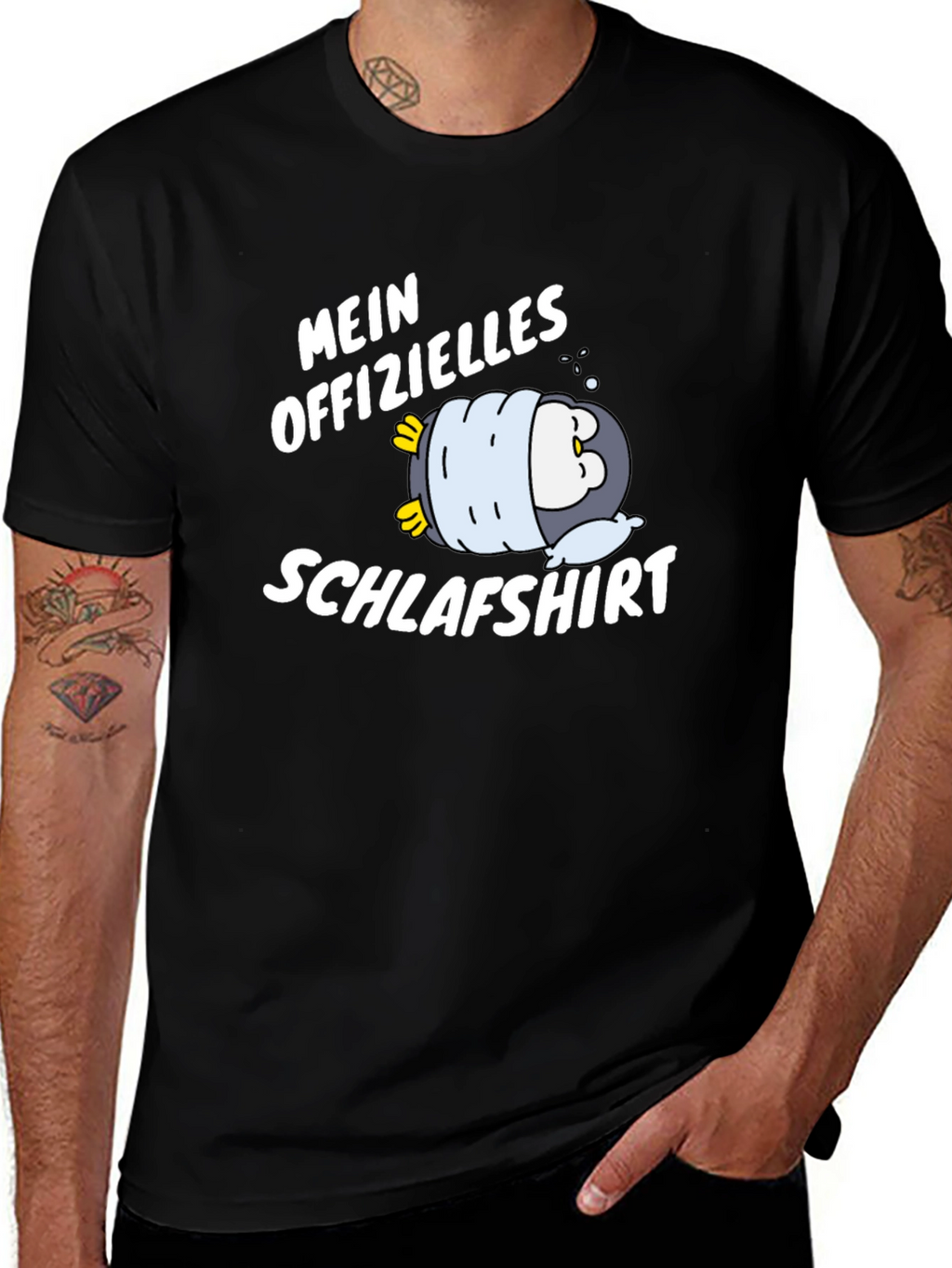 Funny Penguin Schlafshirt Mens T-Shirt
