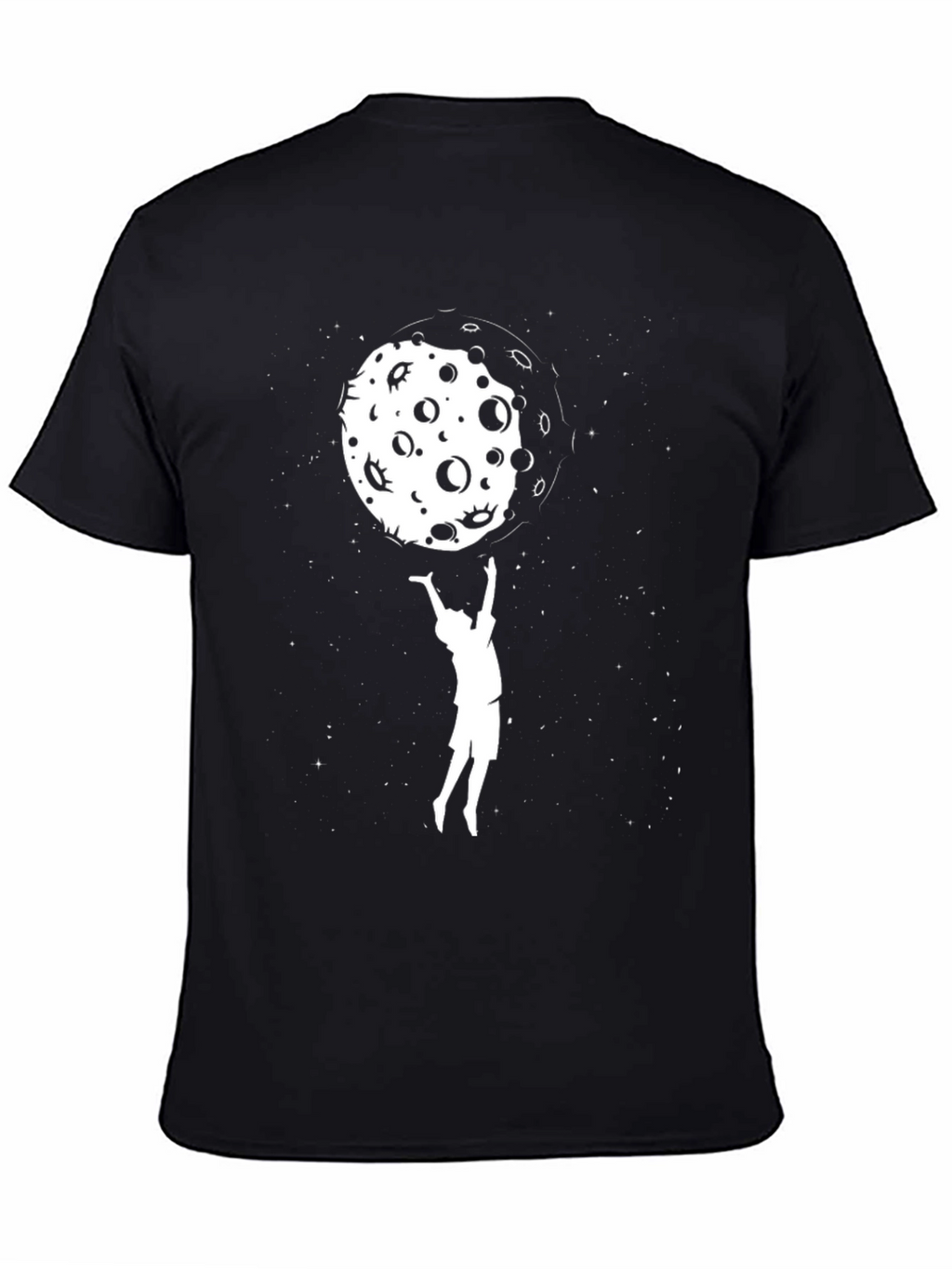Catch the Moon T-Shirt - Black Graphic Tee