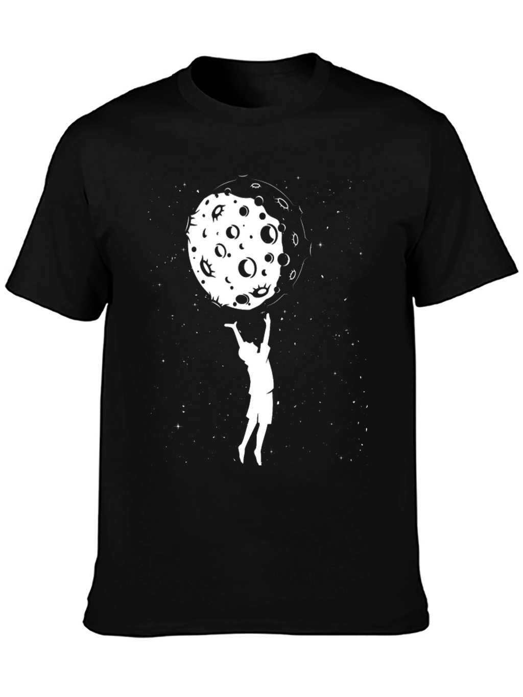 Catch the Moon T-Shirt - Black Graphic Tee