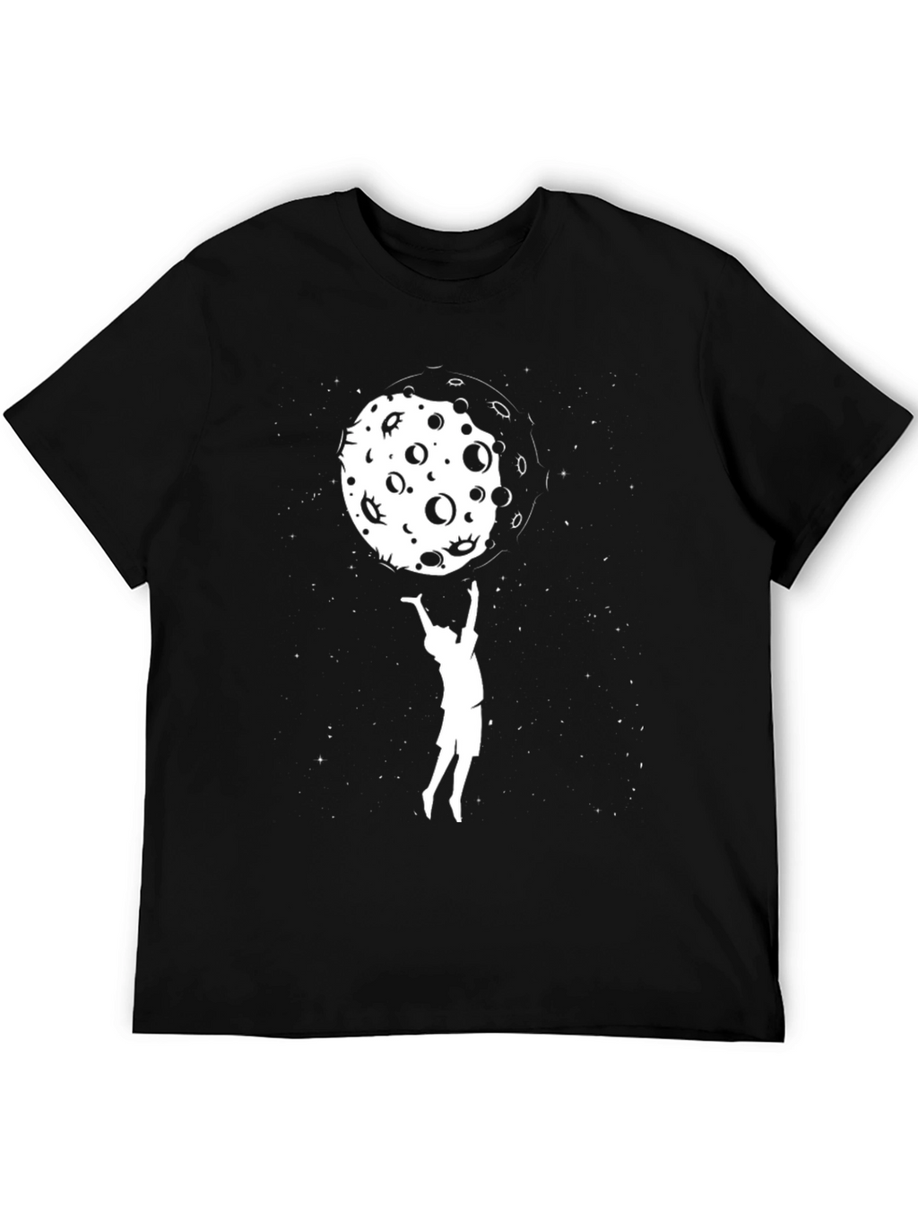 Catch the Moon T-Shirt - Black Graphic Tee