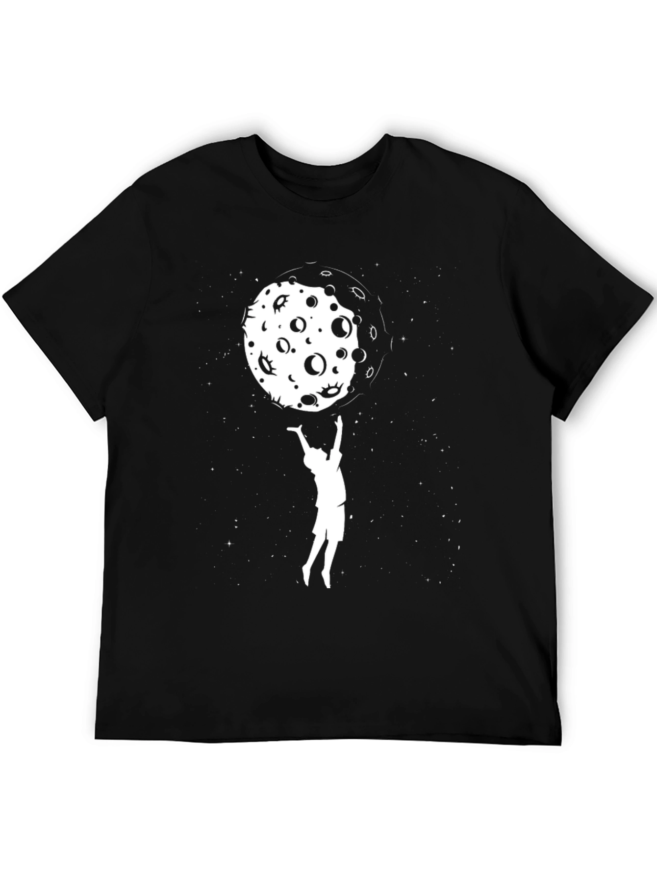 Catch the Moon T-Shirt - Black Graphic Tee