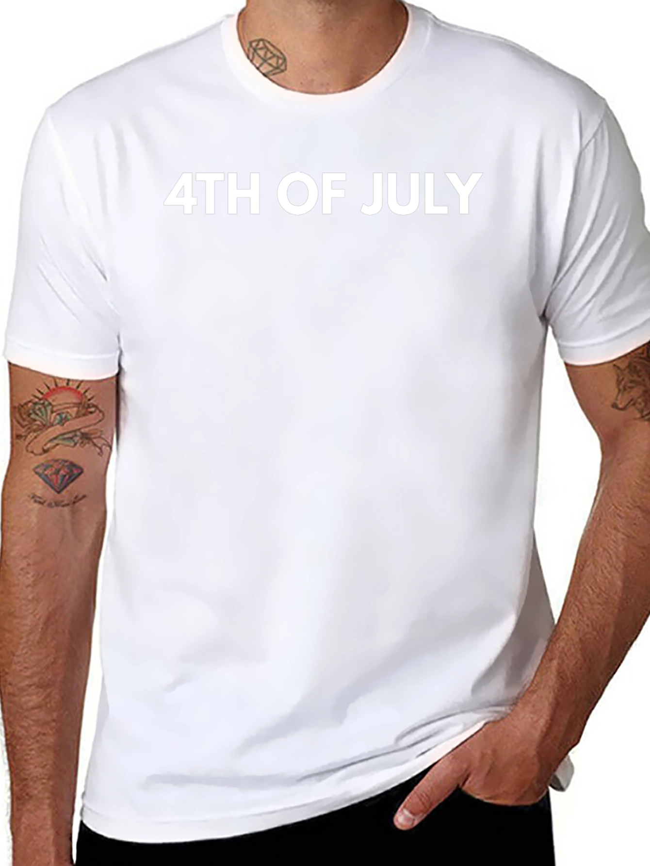 4th of July Graphic T-Shirt - Patriotic Mens Tee