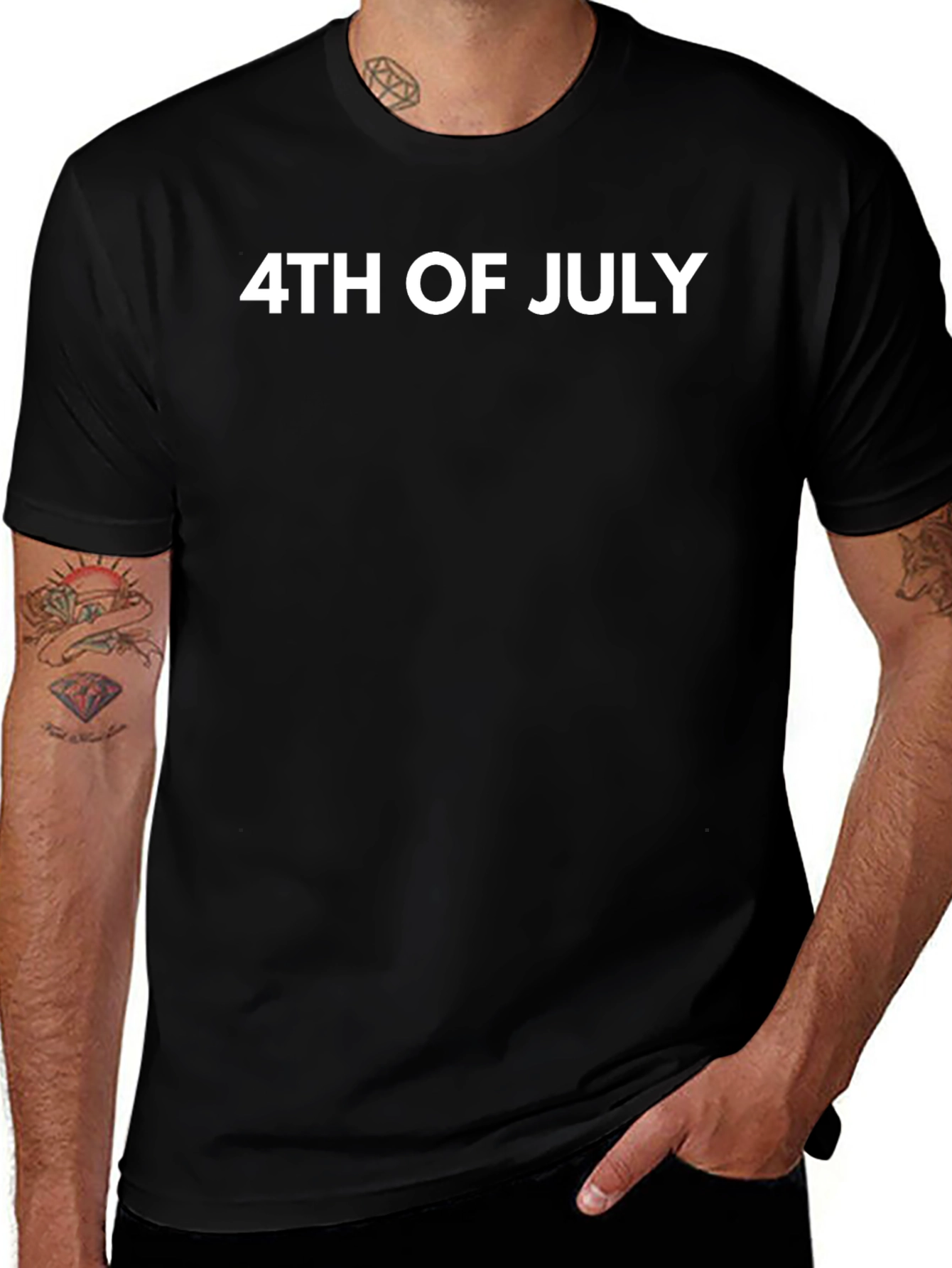4th of July Graphic T-Shirt - Patriotic Mens Tee