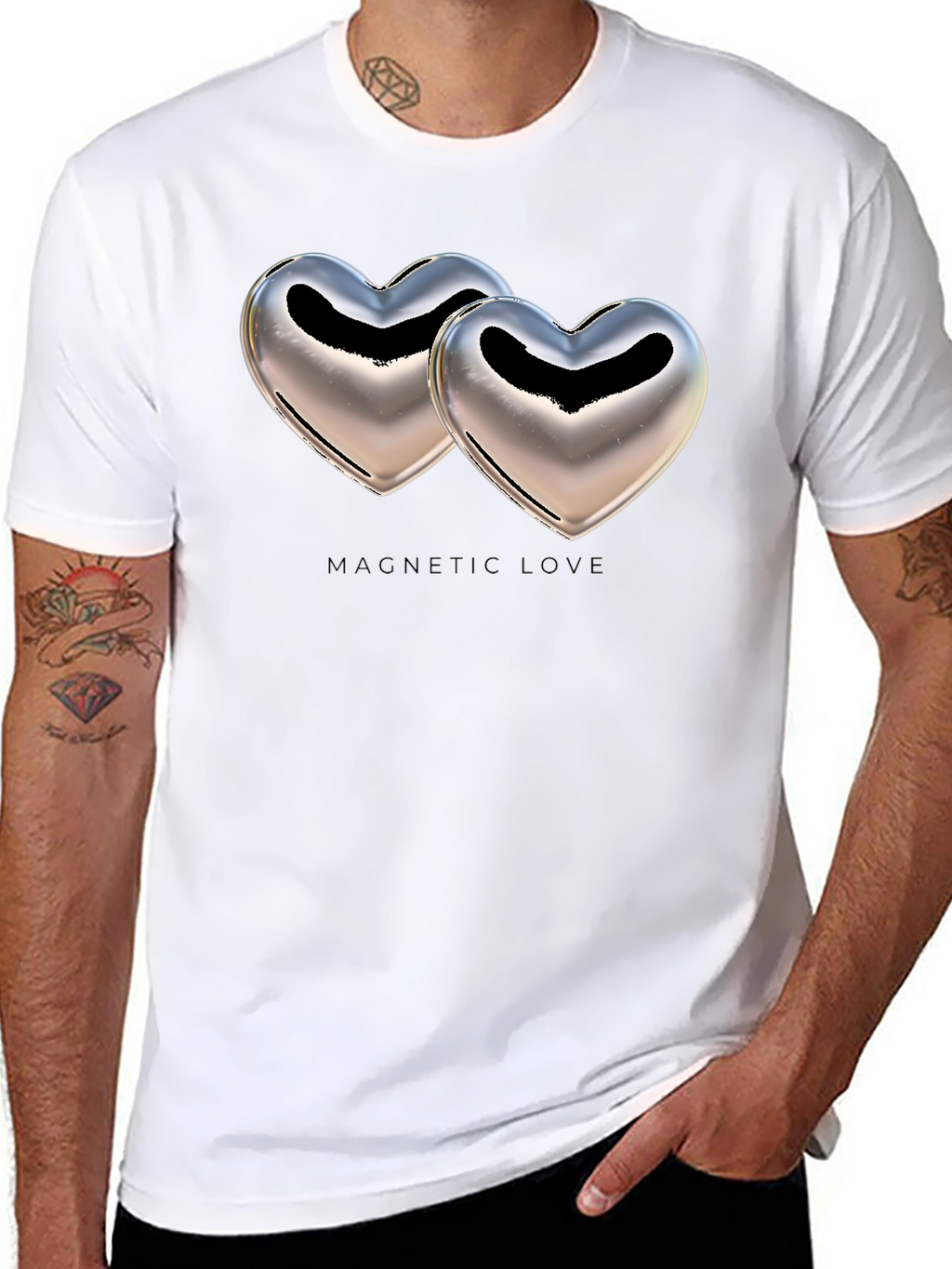 Magnetic Love Graphic T-Shirt