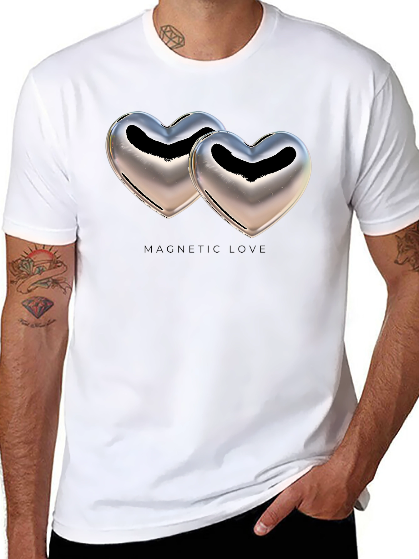 Magnetic Love Graphic T-Shirt