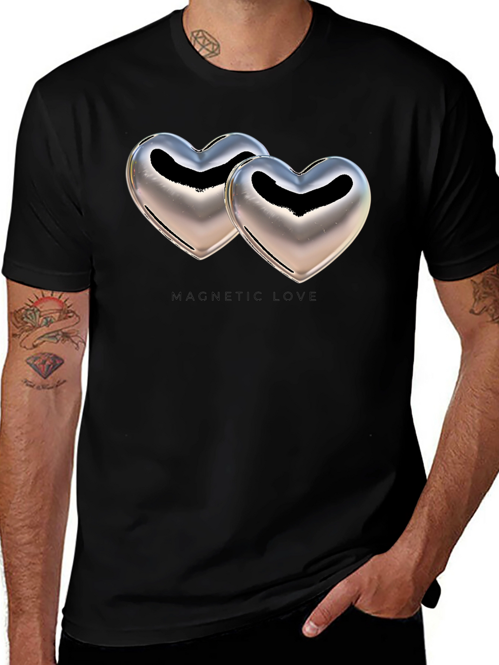Magnetic Love Graphic T-Shirt