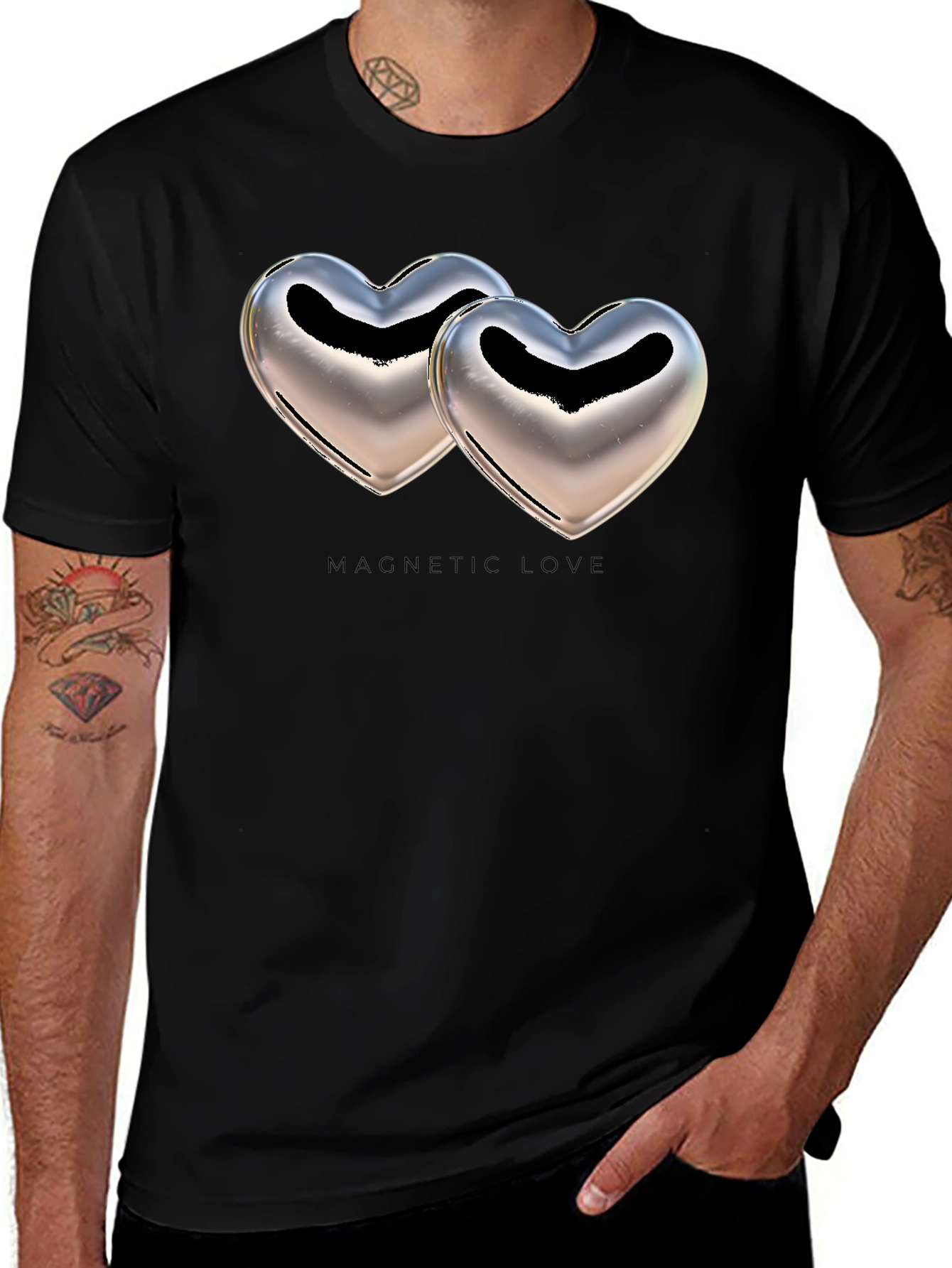 Magnetic Love Graphic T-Shirt