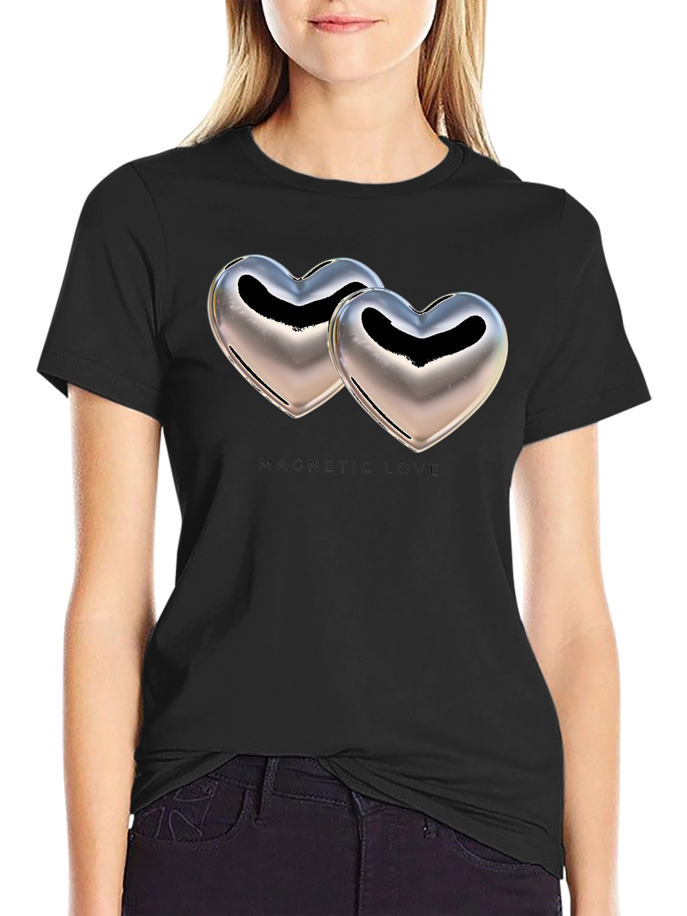 Magnetic Love Graphic T-Shirt