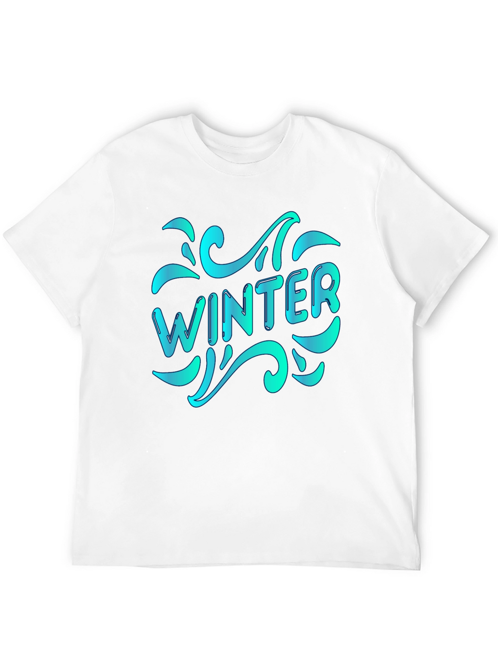 Winter Themed Black T-Shirt