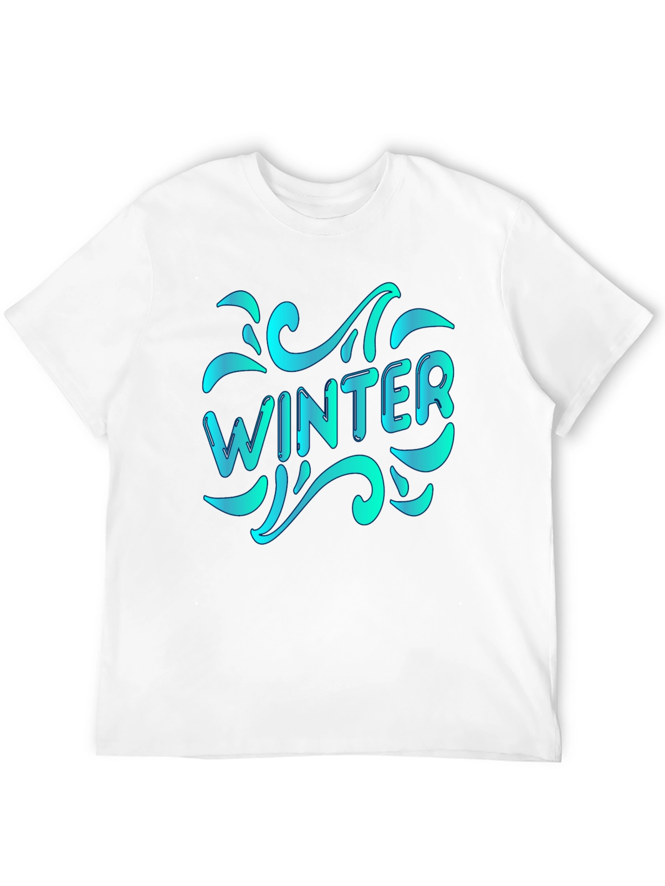 Winter Themed Black T-Shirt