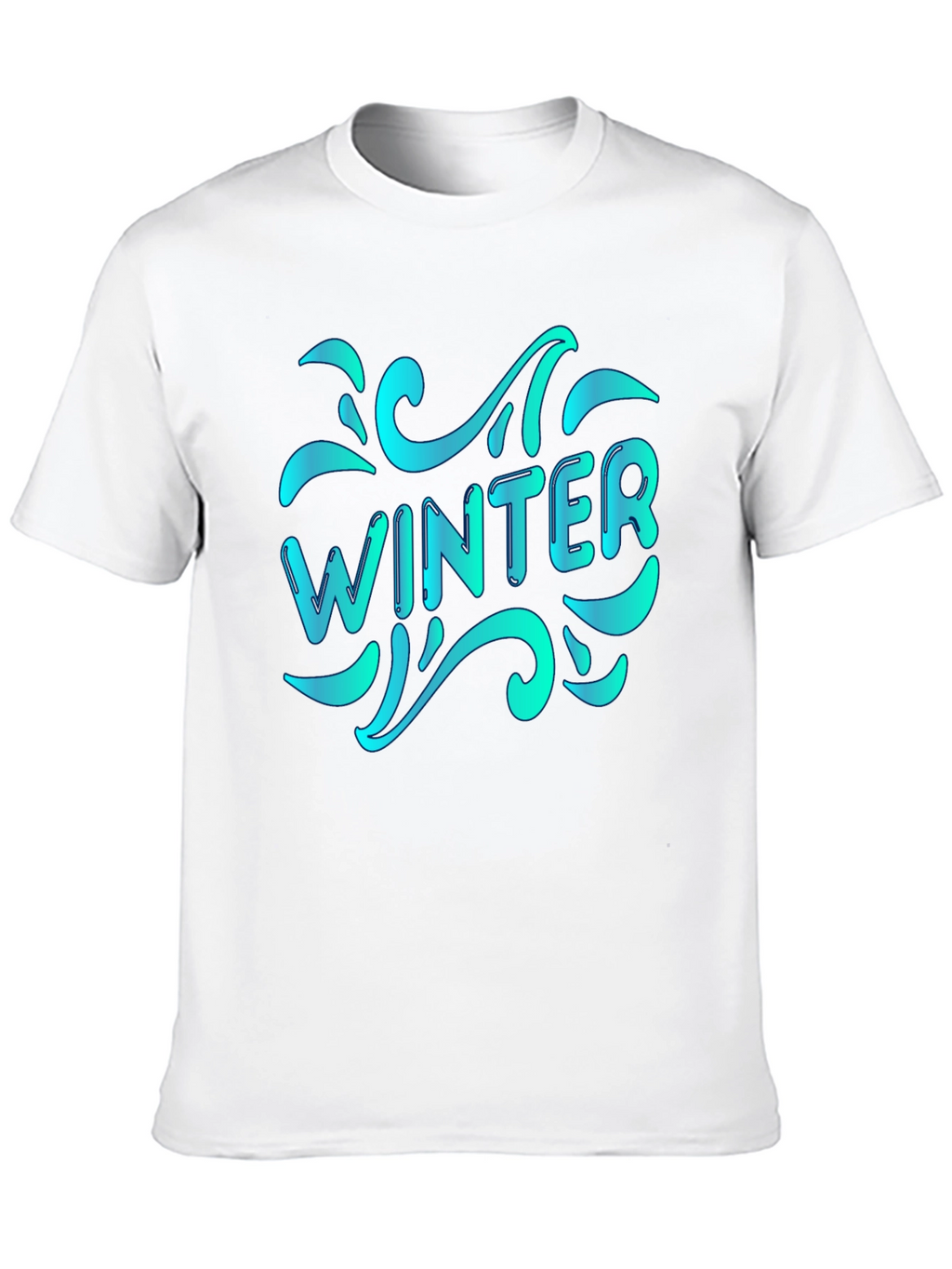Winter Themed Black T-Shirt