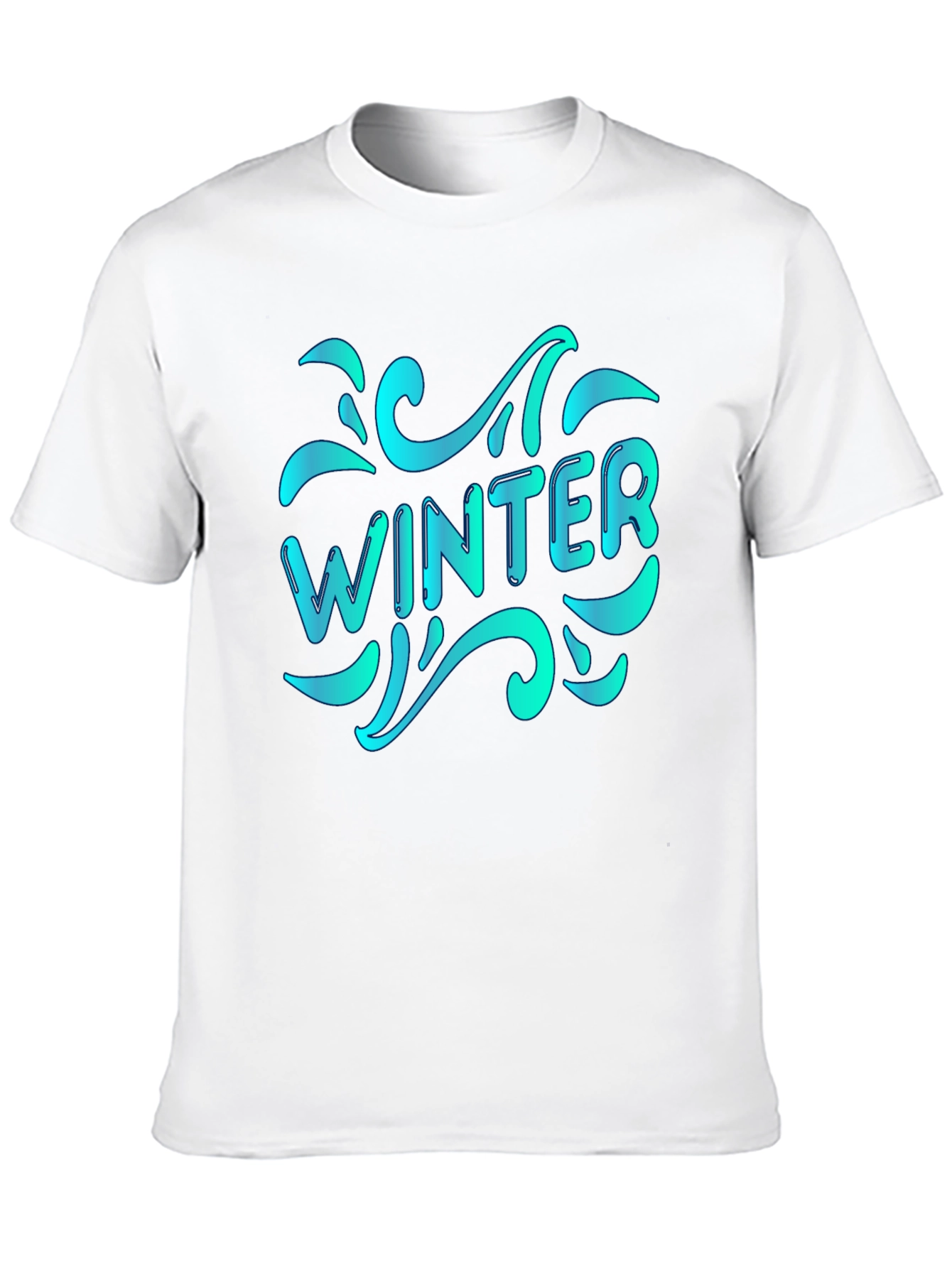 Winter Themed Black T-Shirt